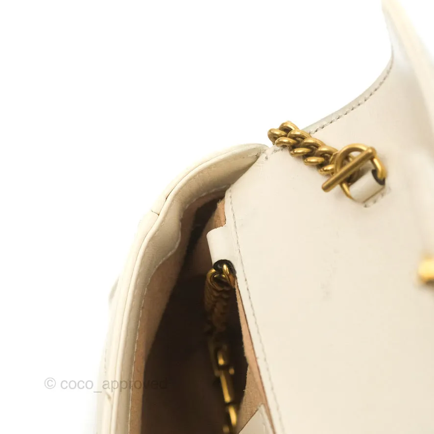Gucci GG Marmont Matelass Leather Super Mini Bag Ivory