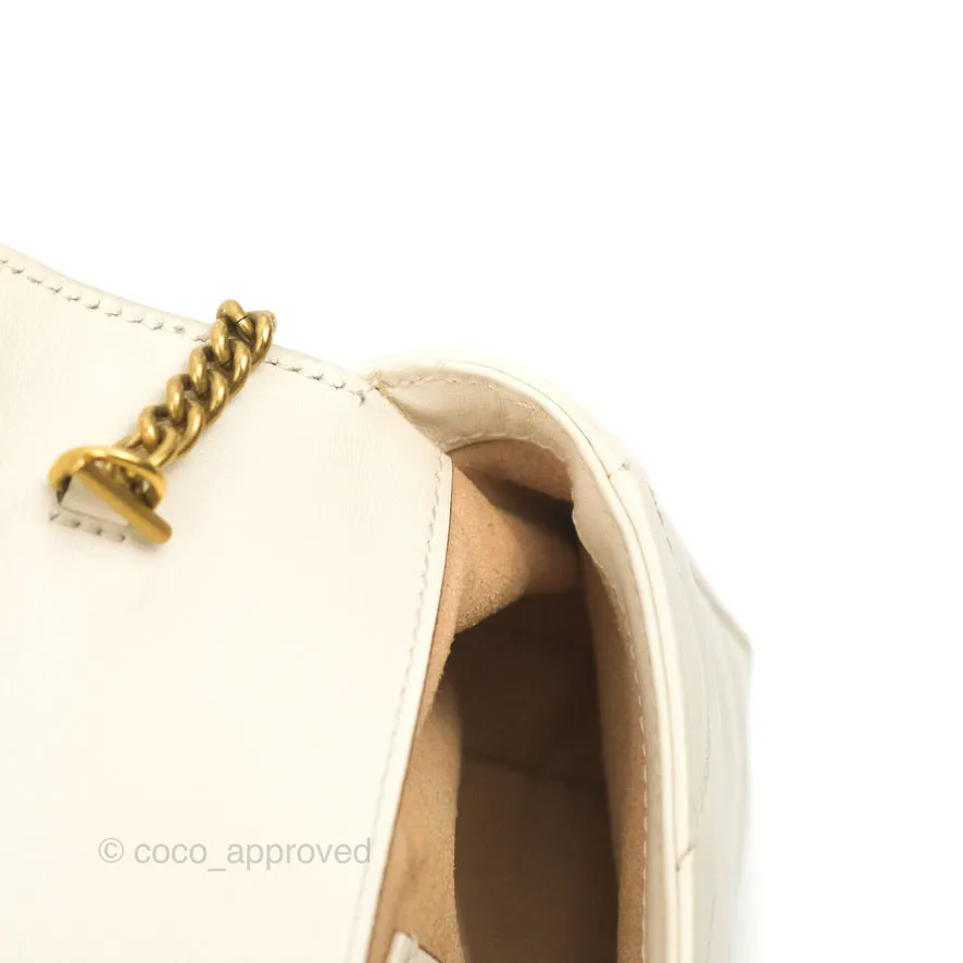 Gucci GG Marmont Matelass Leather Super Mini Bag Ivory