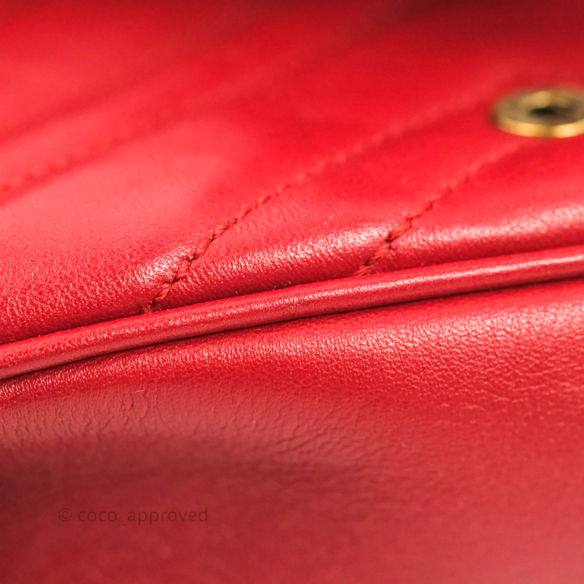 Gucci GG Marmont Matelass Leather Super Mini Bag Red