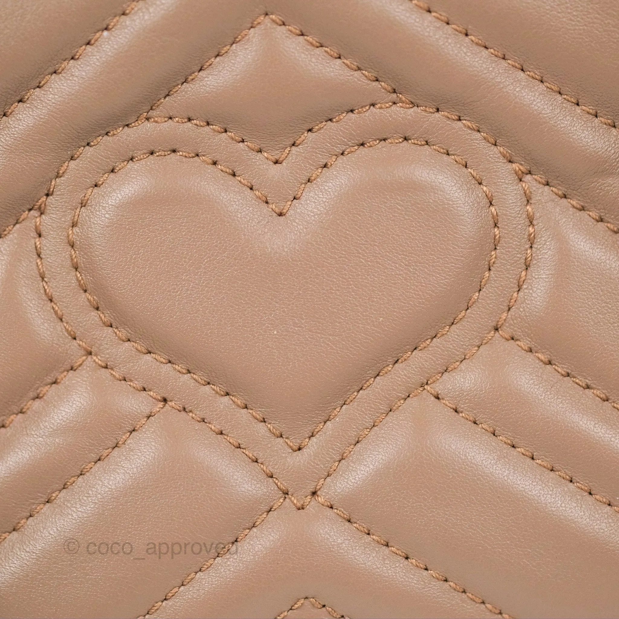 Gucci GG Marmont Matelass Oval Belt Bag Dusty Pink