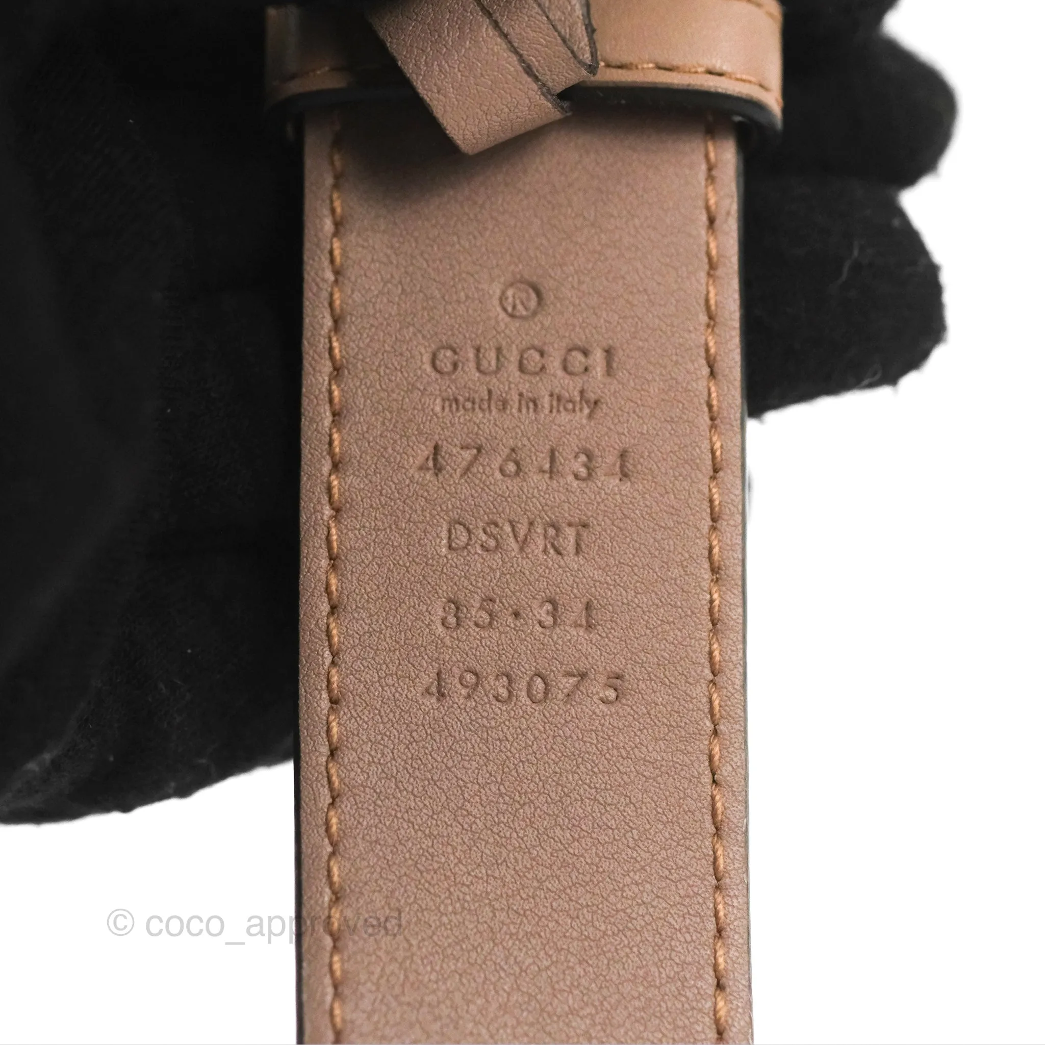 Gucci GG Marmont Matelass Oval Belt Bag Dusty Pink