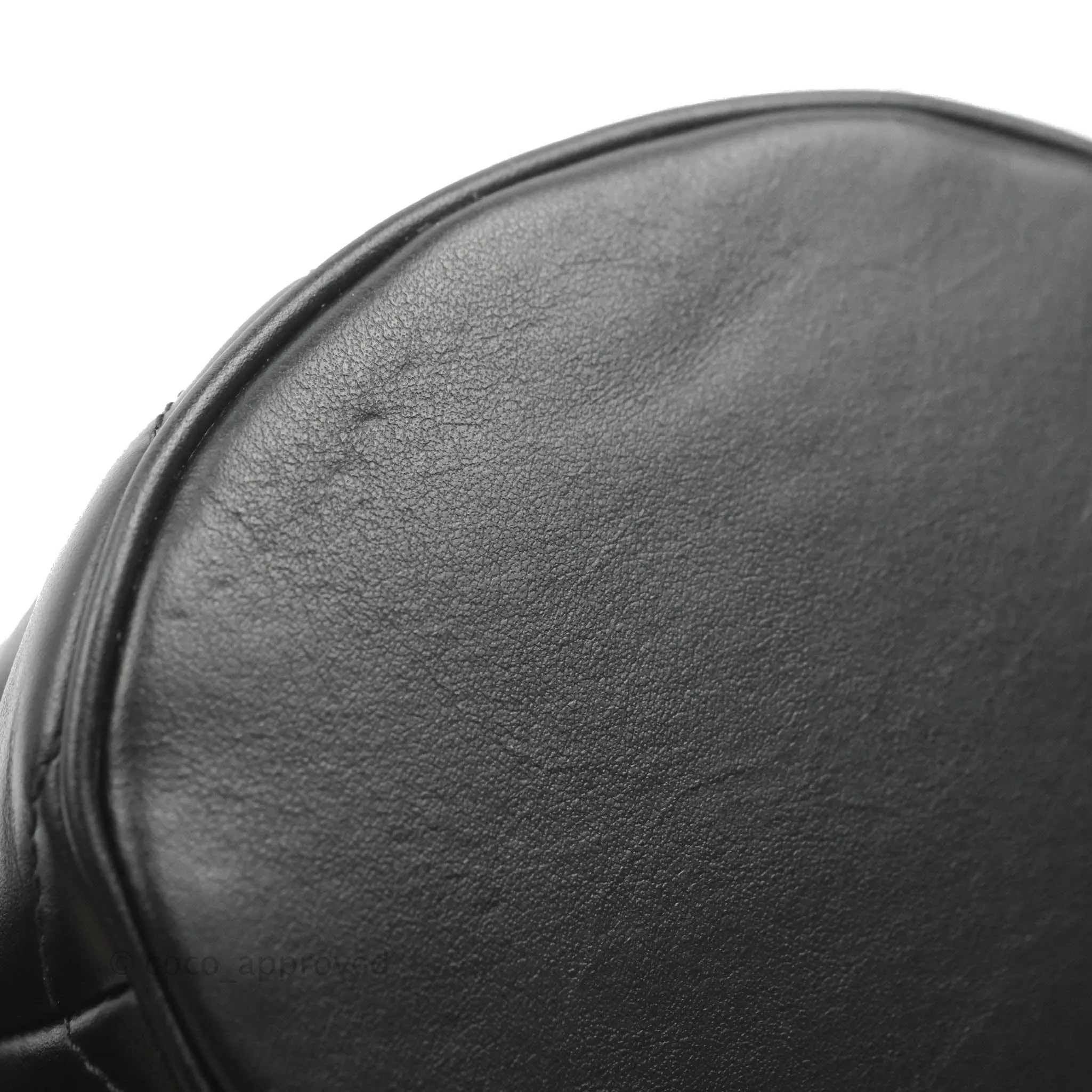 Gucci GG Marmont Mini Leather Bucket Bag Black