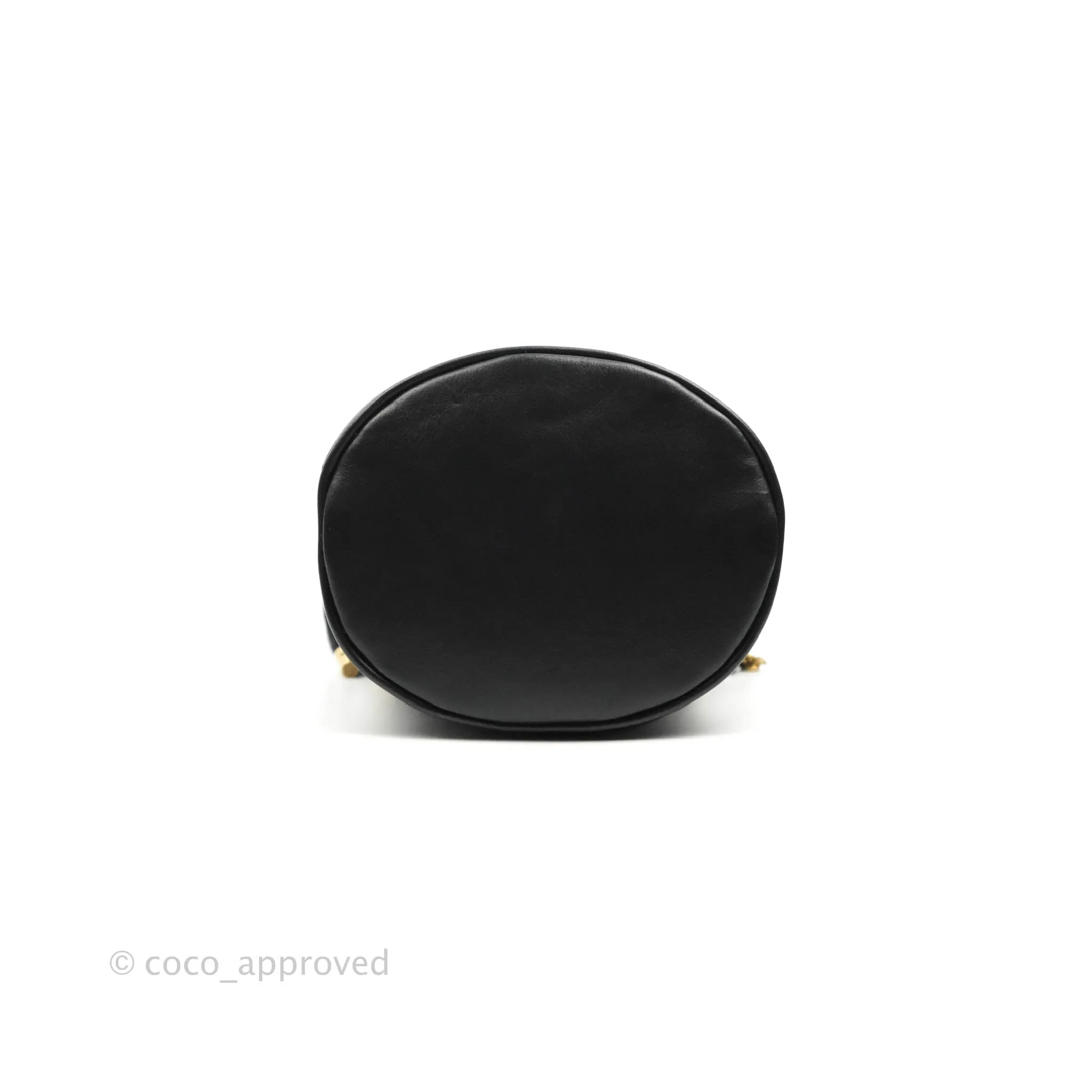 Gucci GG Marmont Mini Leather Bucket Bag Black