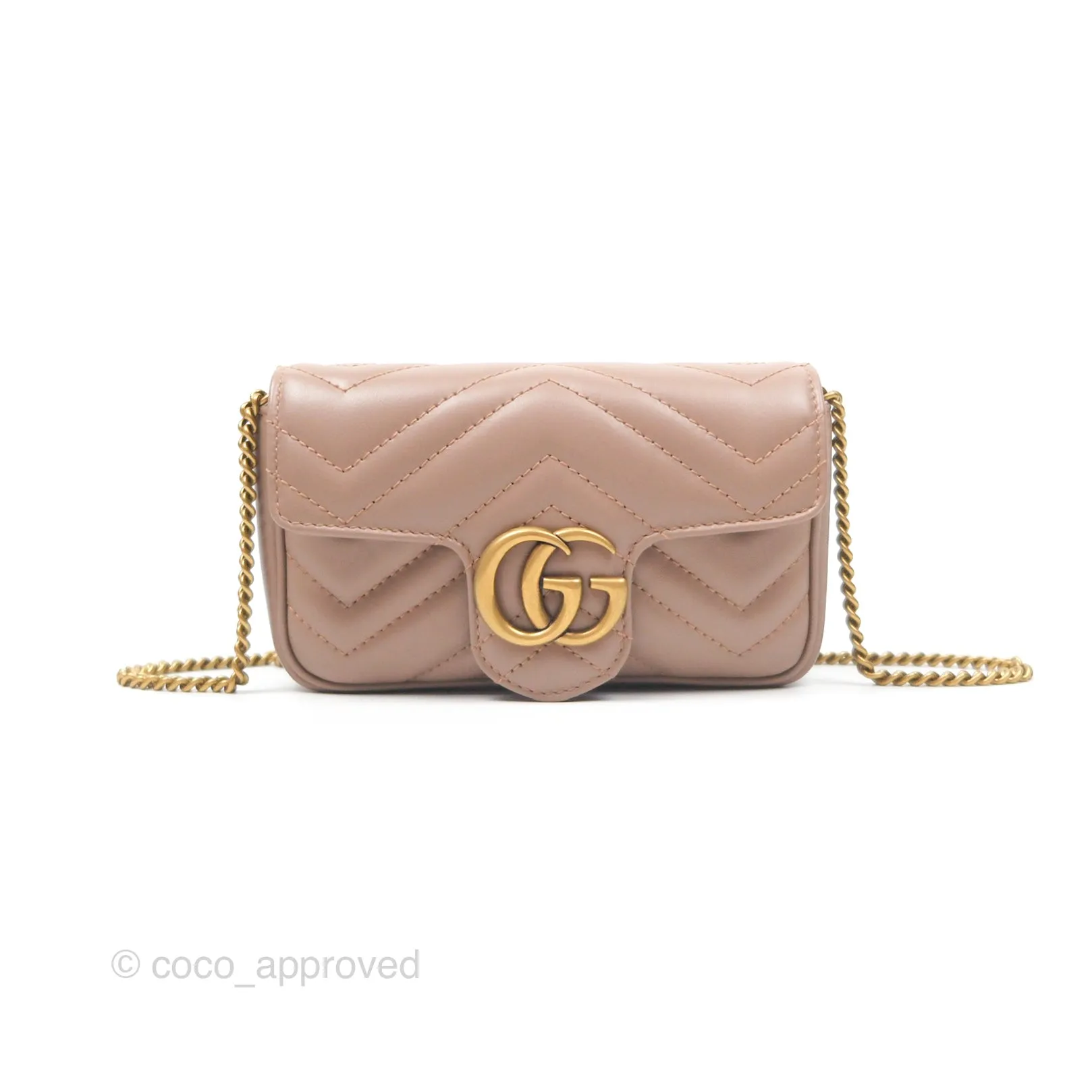 Gucci GG Marmont Super Mini Bag Dusty Pink