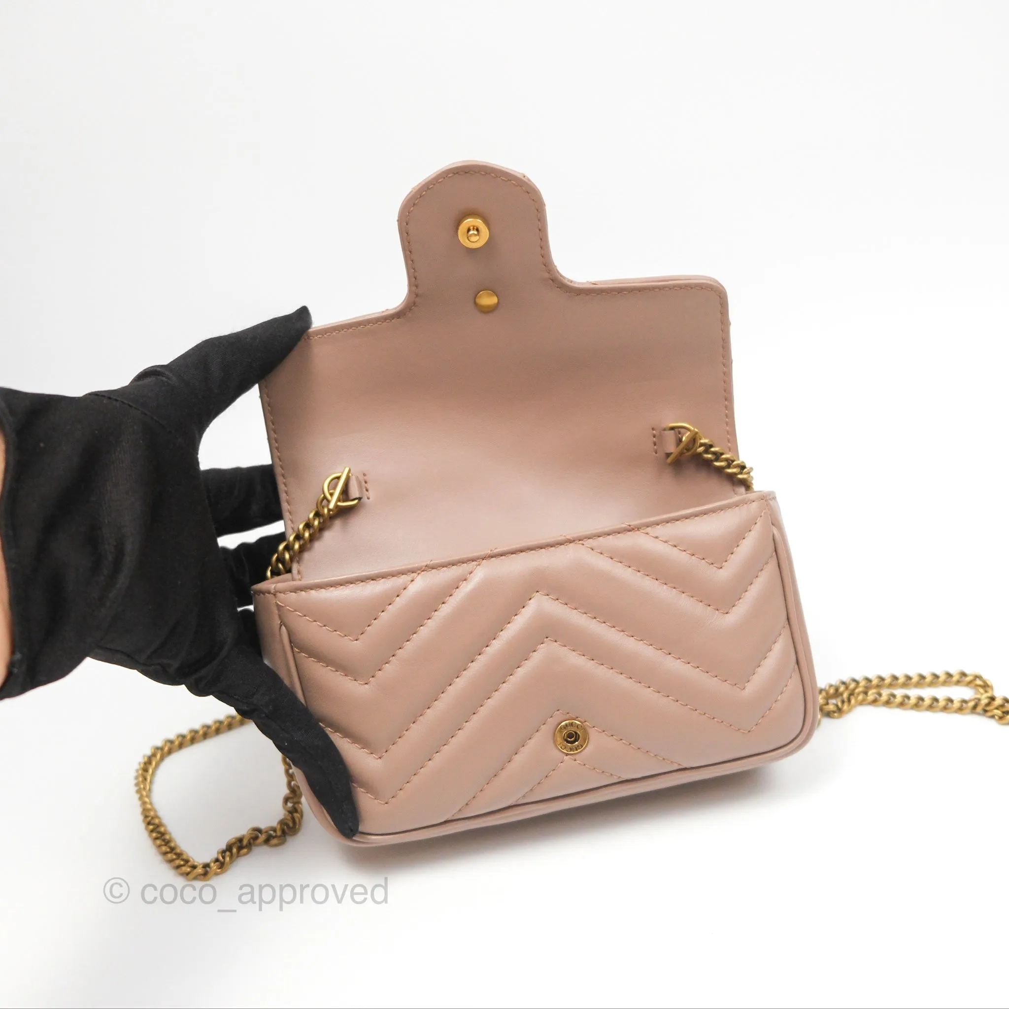 Gucci GG Marmont Super Mini Bag Dusty Pink