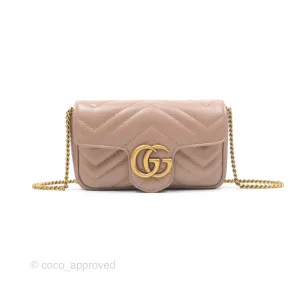 Gucci GG Marmont Super Mini Bag Dusty Pink