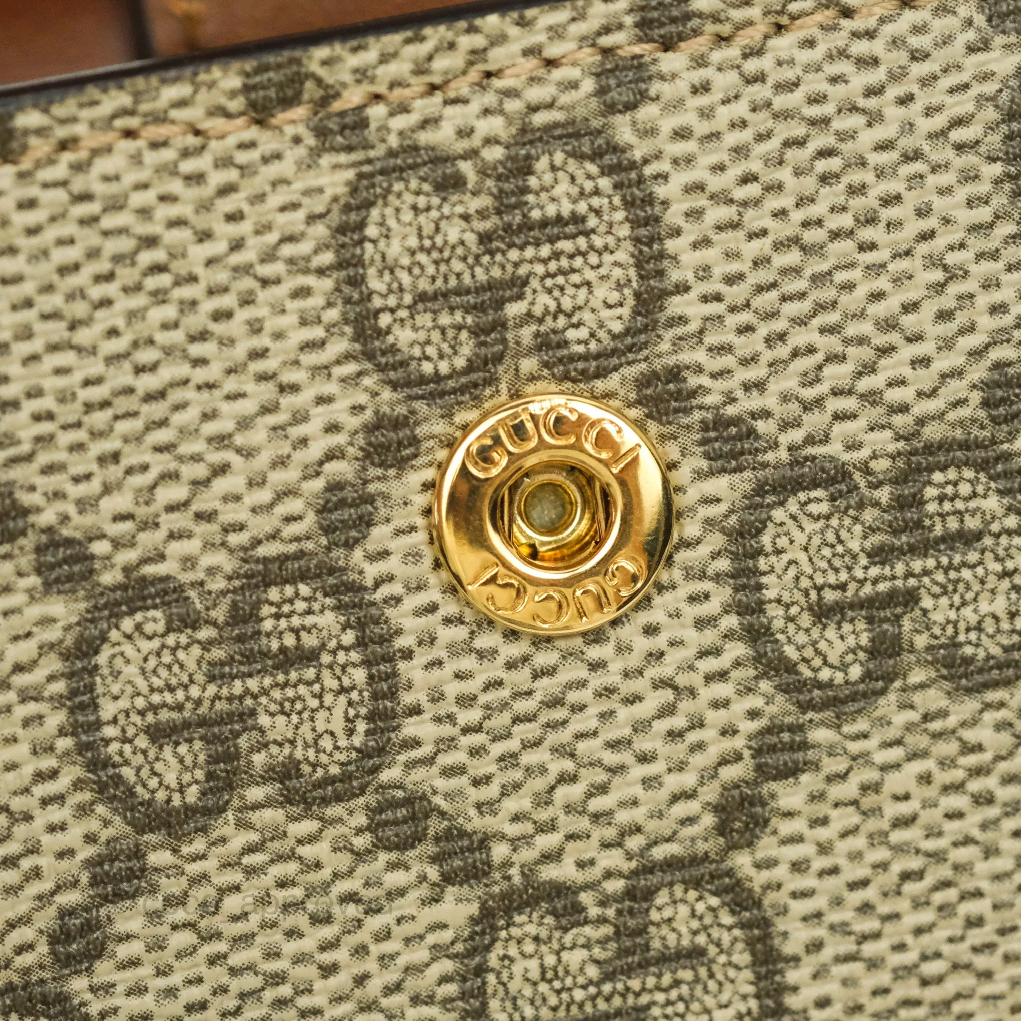 Gucci GG Monogram Brown Canvas Wallet