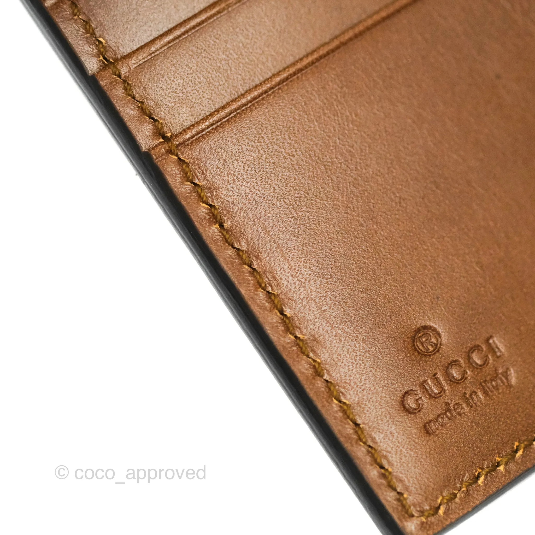 Gucci GG Monogram Brown Canvas Wallet