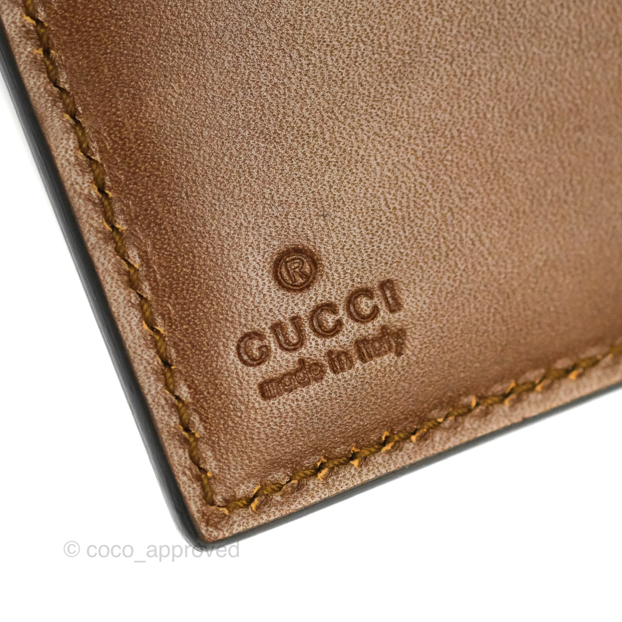 Gucci GG Monogram Brown Canvas Wallet