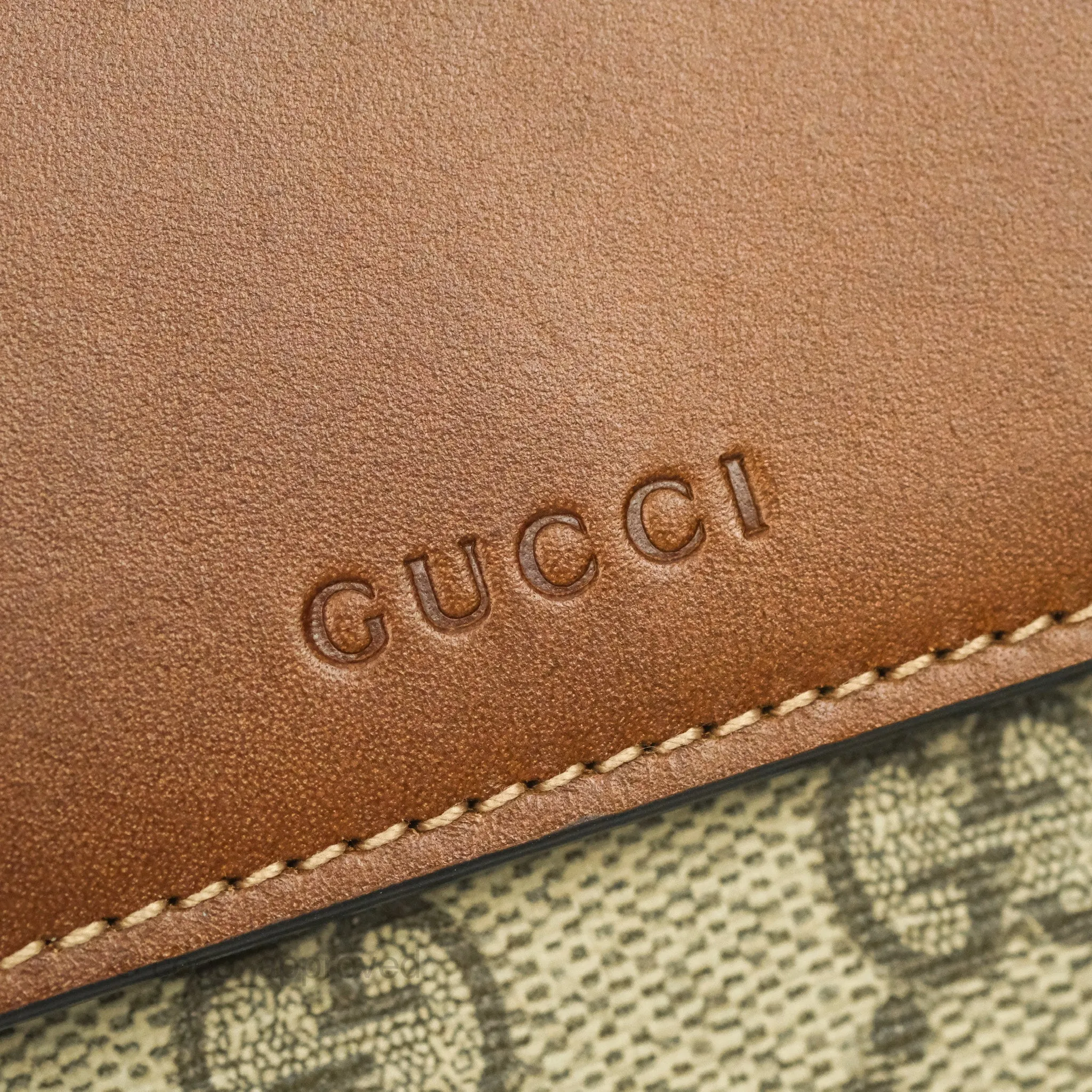 Gucci GG Monogram Brown Canvas Wallet