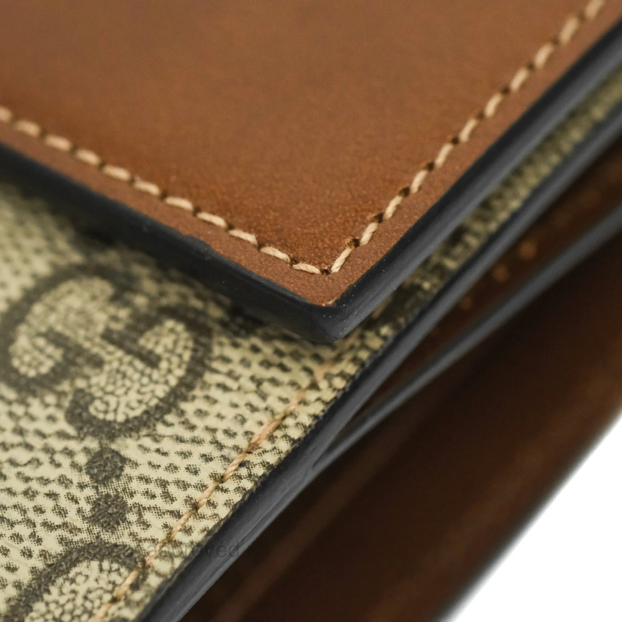 Gucci GG Monogram Brown Canvas Wallet