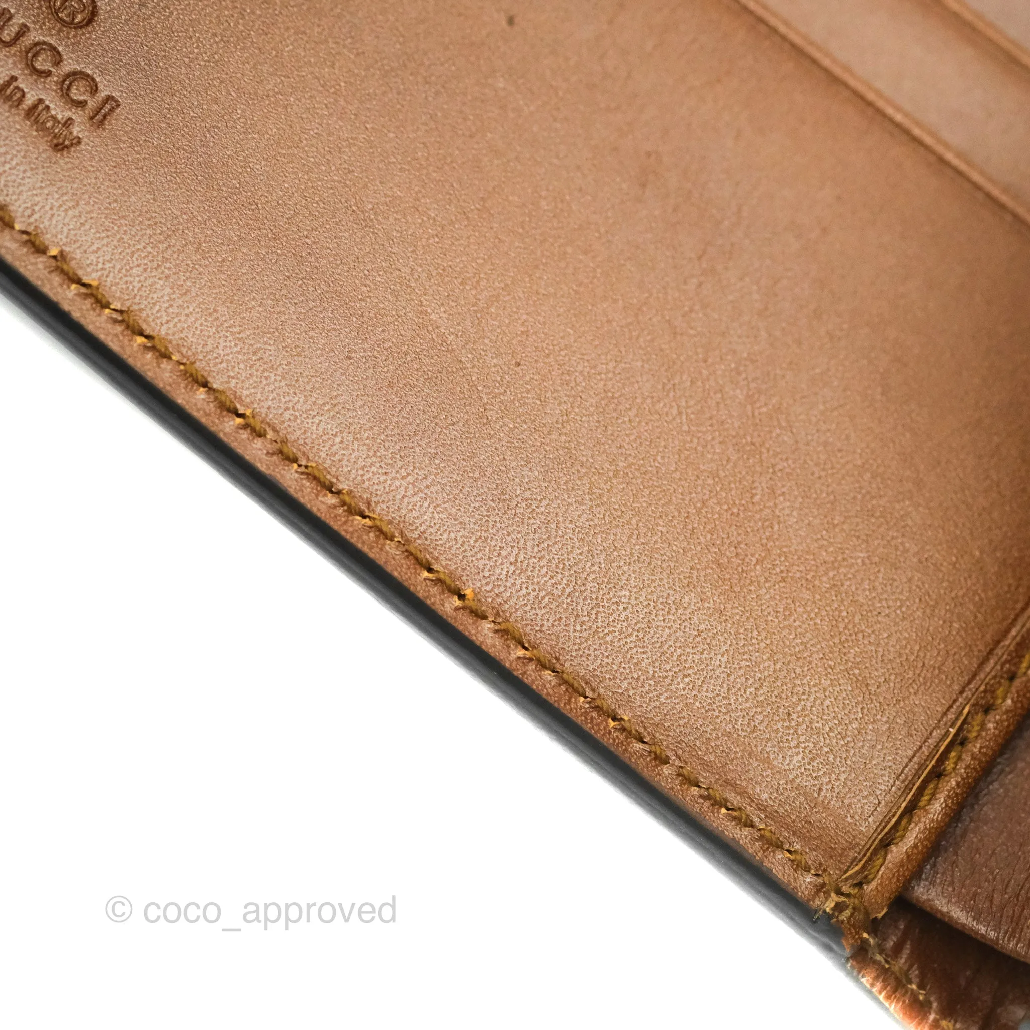Gucci GG Monogram Brown Canvas Wallet