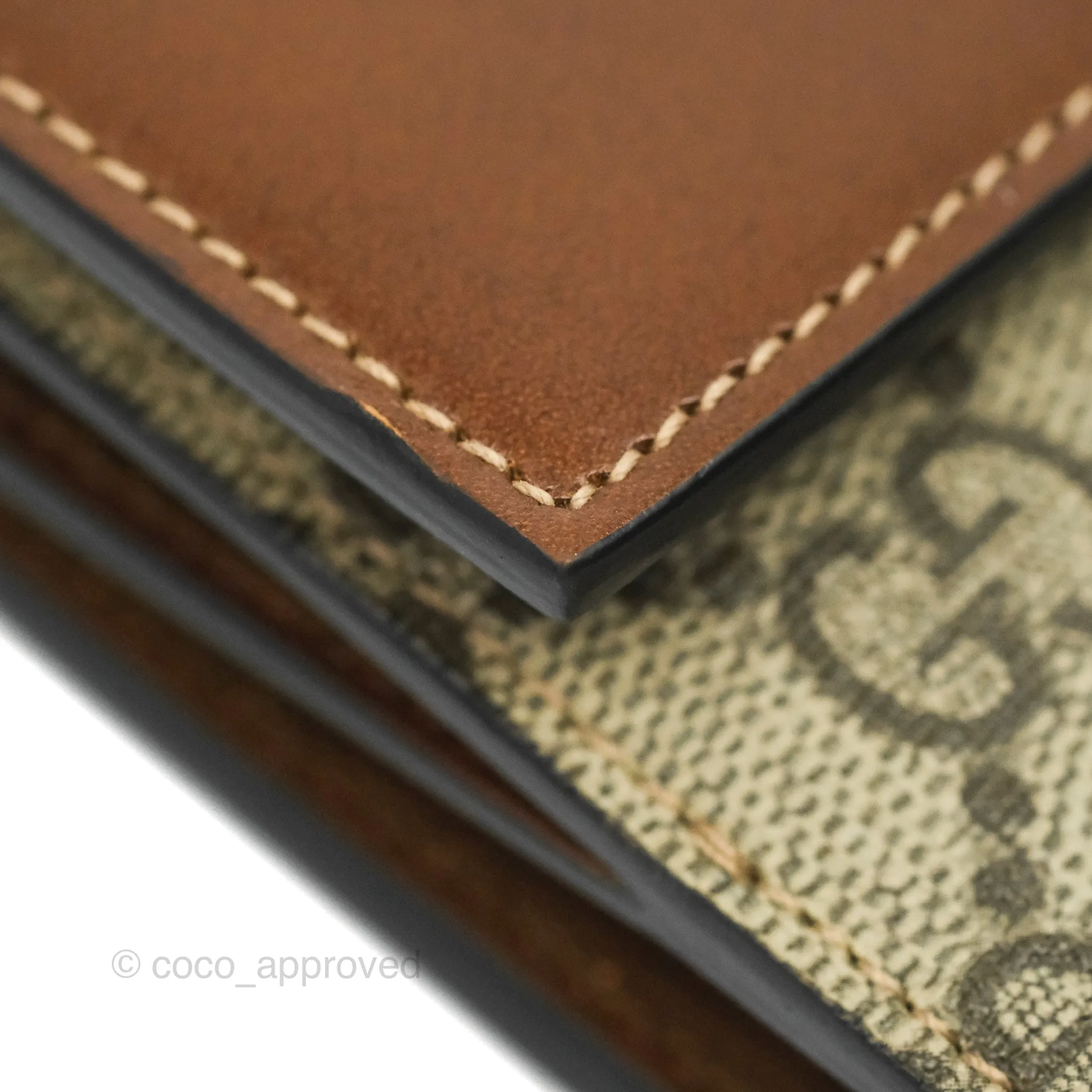Gucci GG Monogram Brown Canvas Wallet