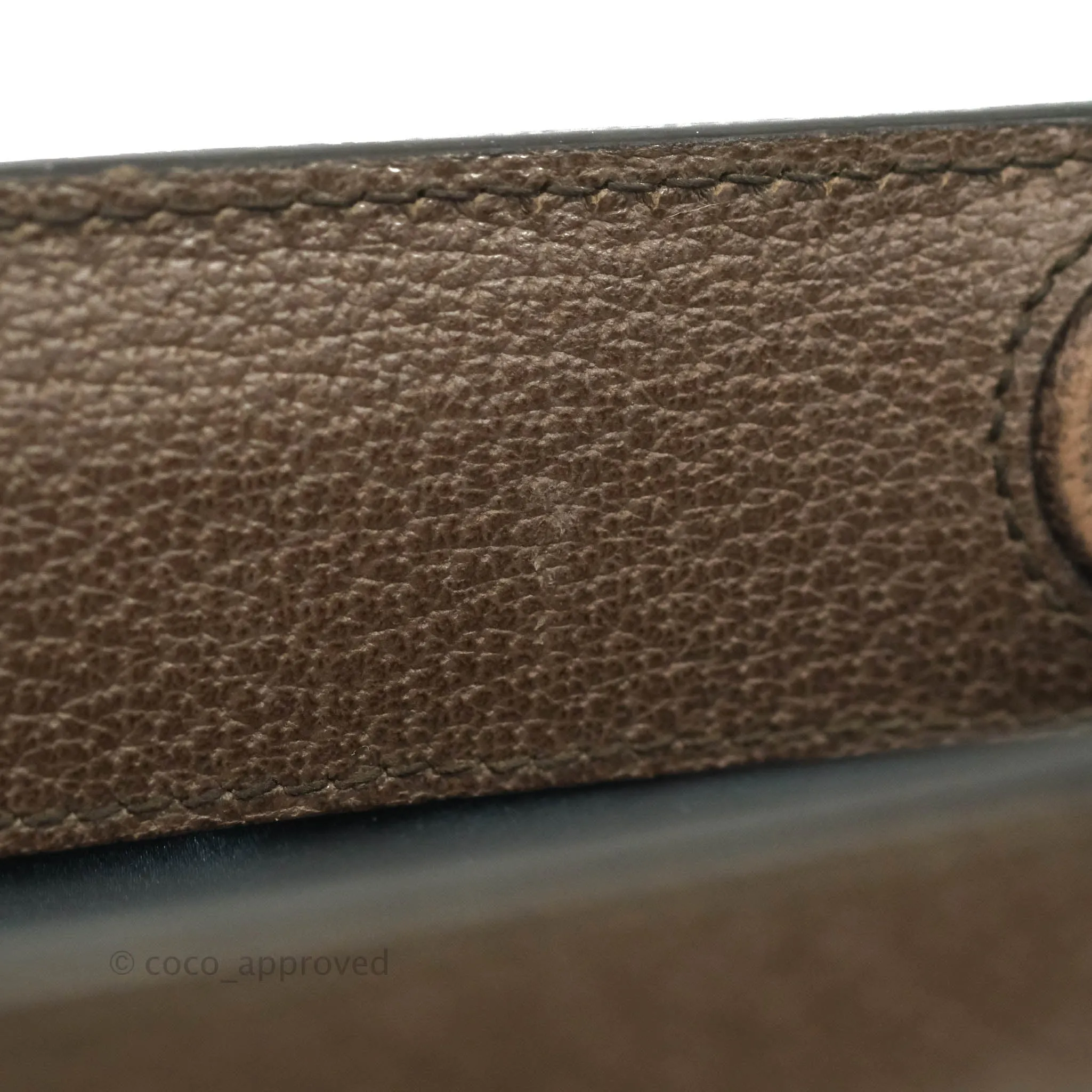 Gucci GG Supreme Monogram Web Small Ophidia Chain Shoulder Bag Brown