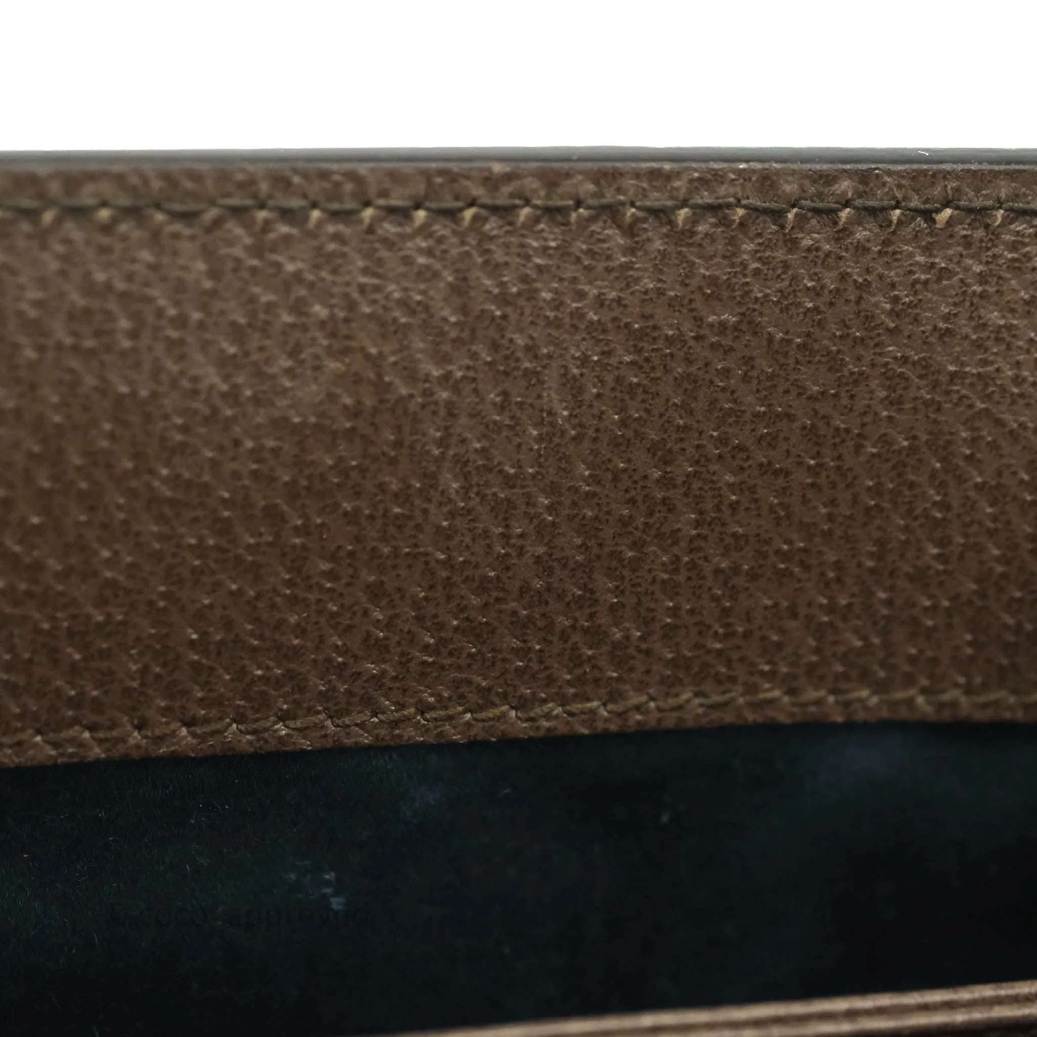 Gucci GG Supreme Monogram Web Small Ophidia Chain Shoulder Bag Brown