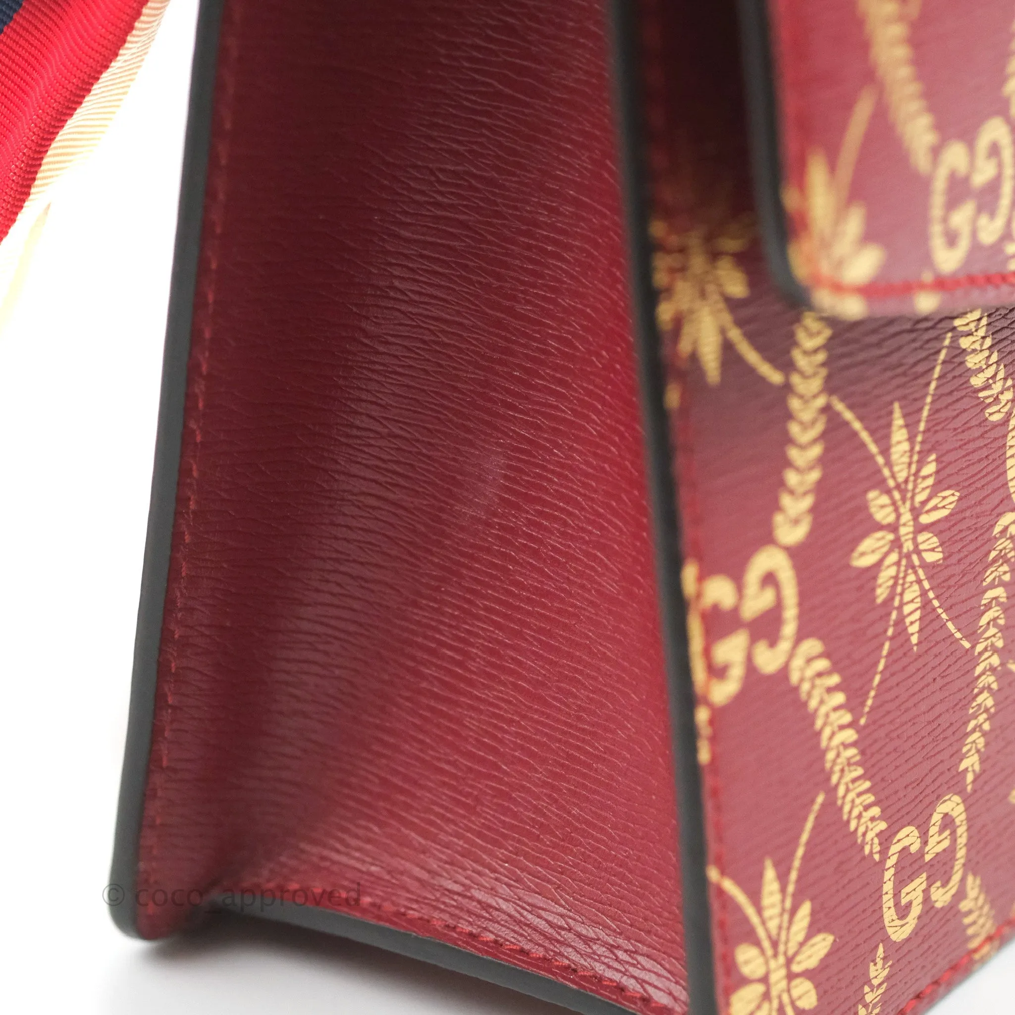 Gucci GG Sylvie Crossbody Bag Red Calfskin