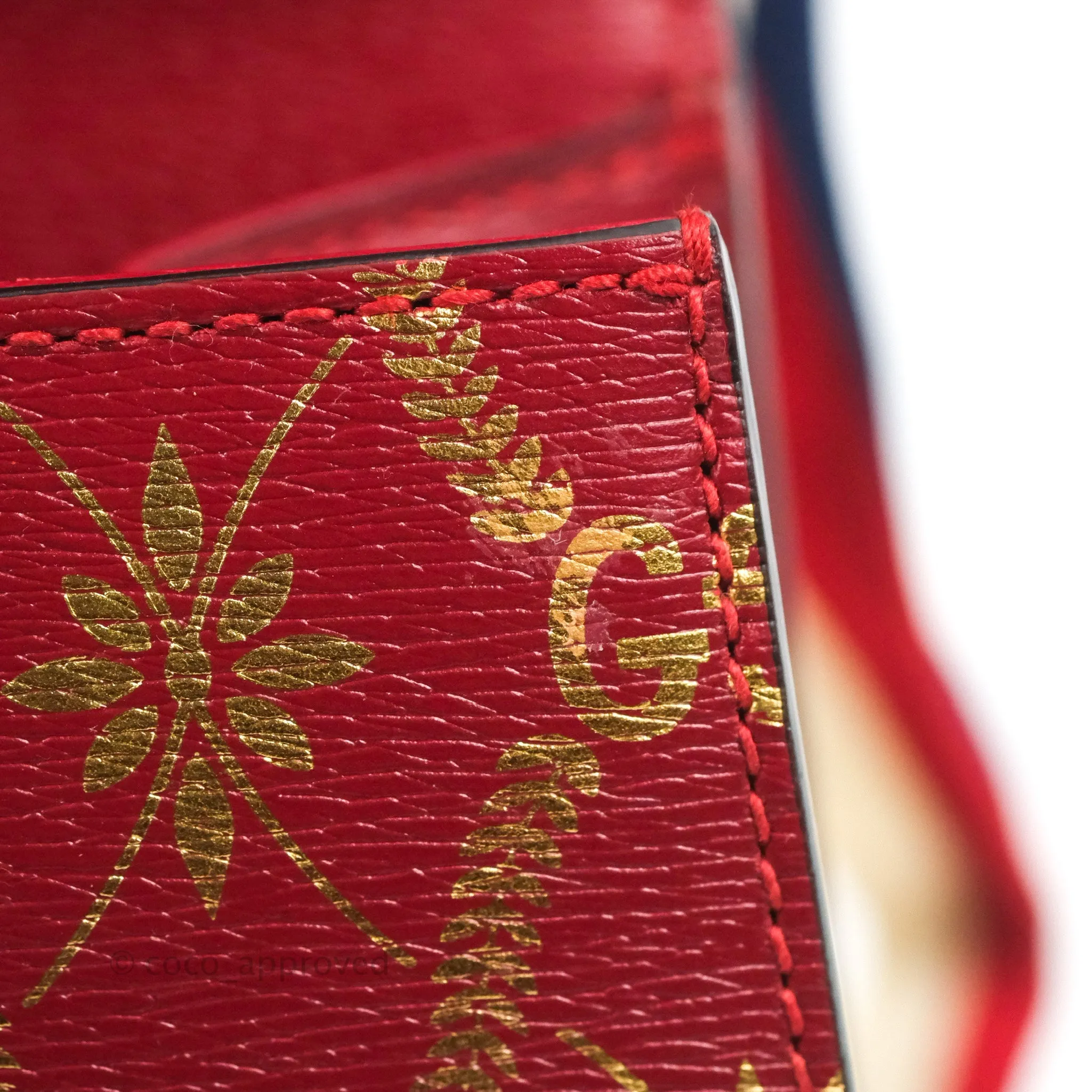 Gucci GG Sylvie Crossbody Bag Red Calfskin
