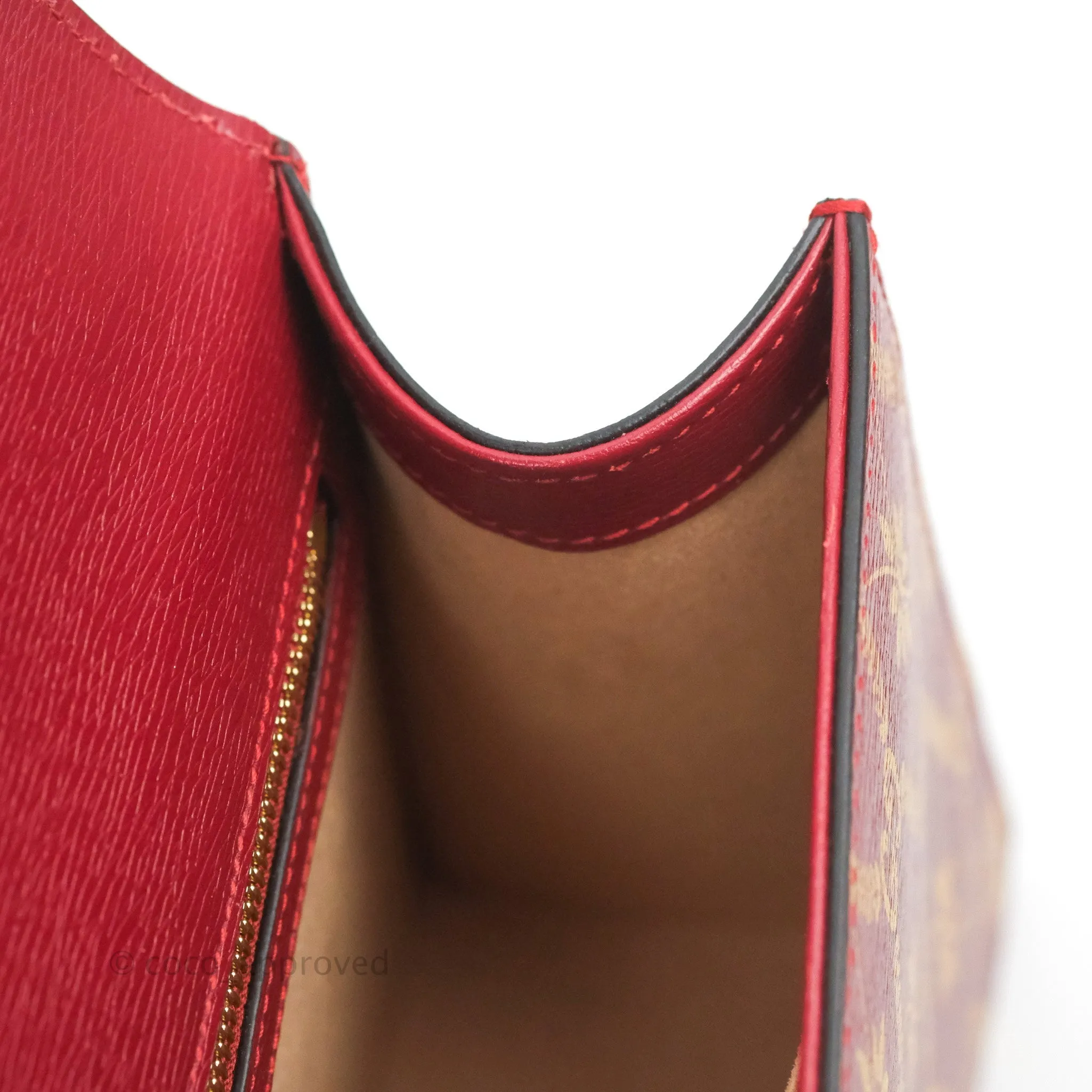 Gucci GG Sylvie Crossbody Bag Red Calfskin