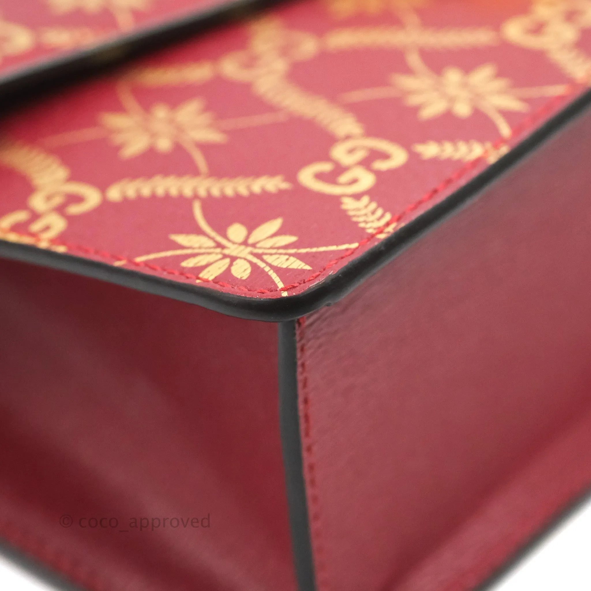 Gucci GG Sylvie Crossbody Bag Red Calfskin