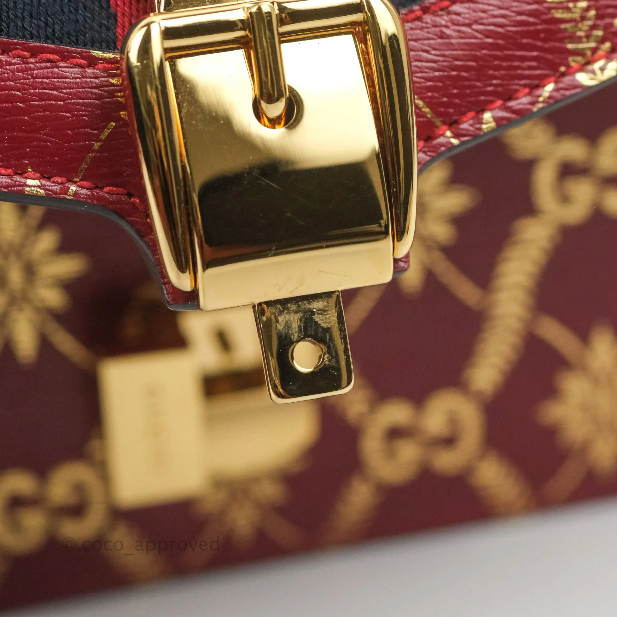 Gucci GG Sylvie Crossbody Bag Red Calfskin