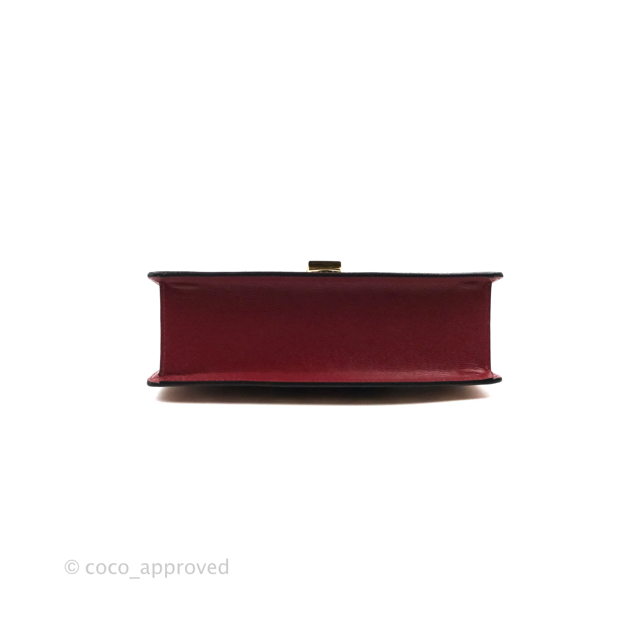 Gucci GG Sylvie Crossbody Bag Red Calfskin