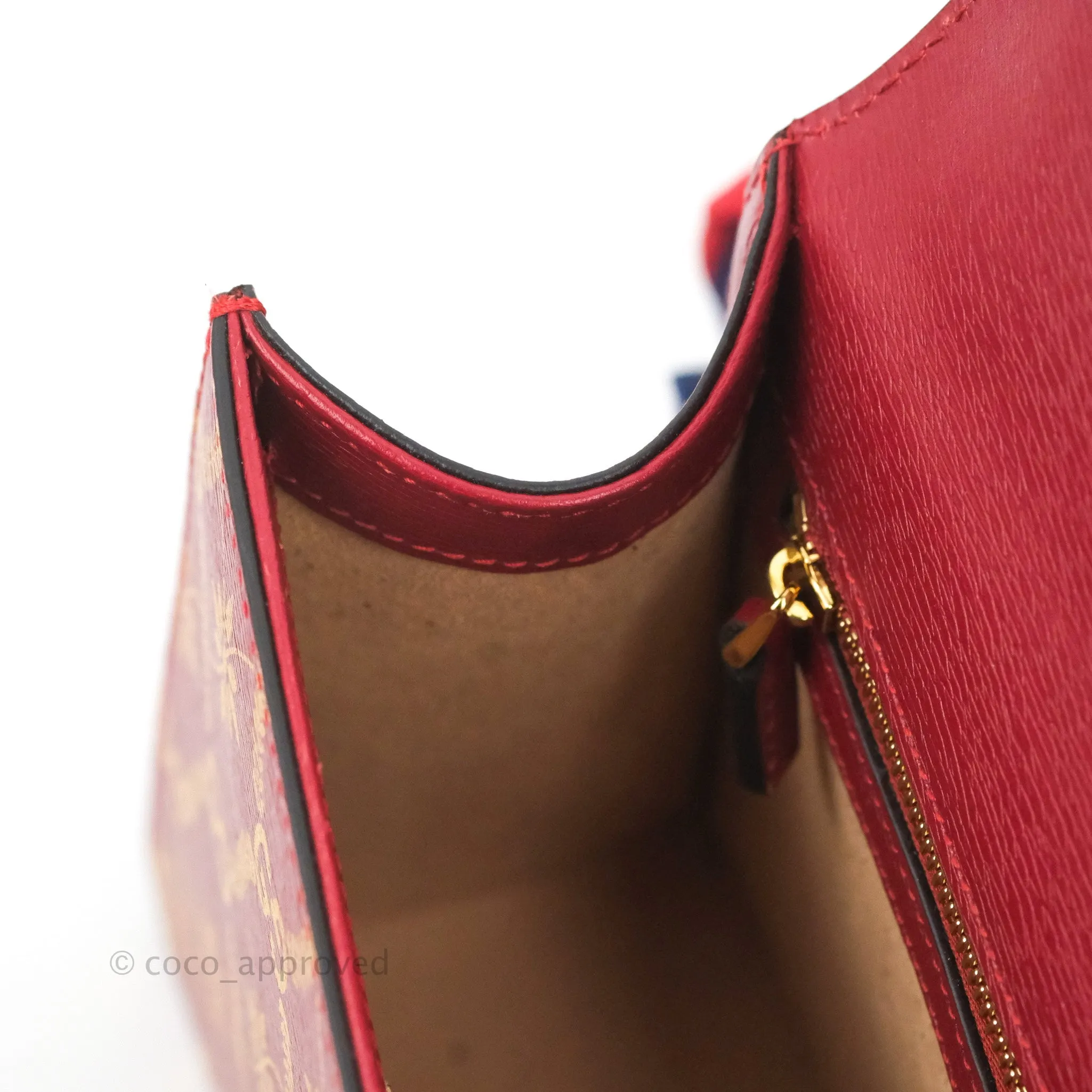 Gucci GG Sylvie Crossbody Bag Red Calfskin