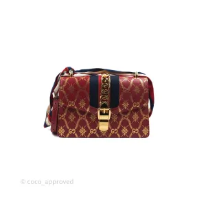 Gucci GG Sylvie Crossbody Bag Red Calfskin