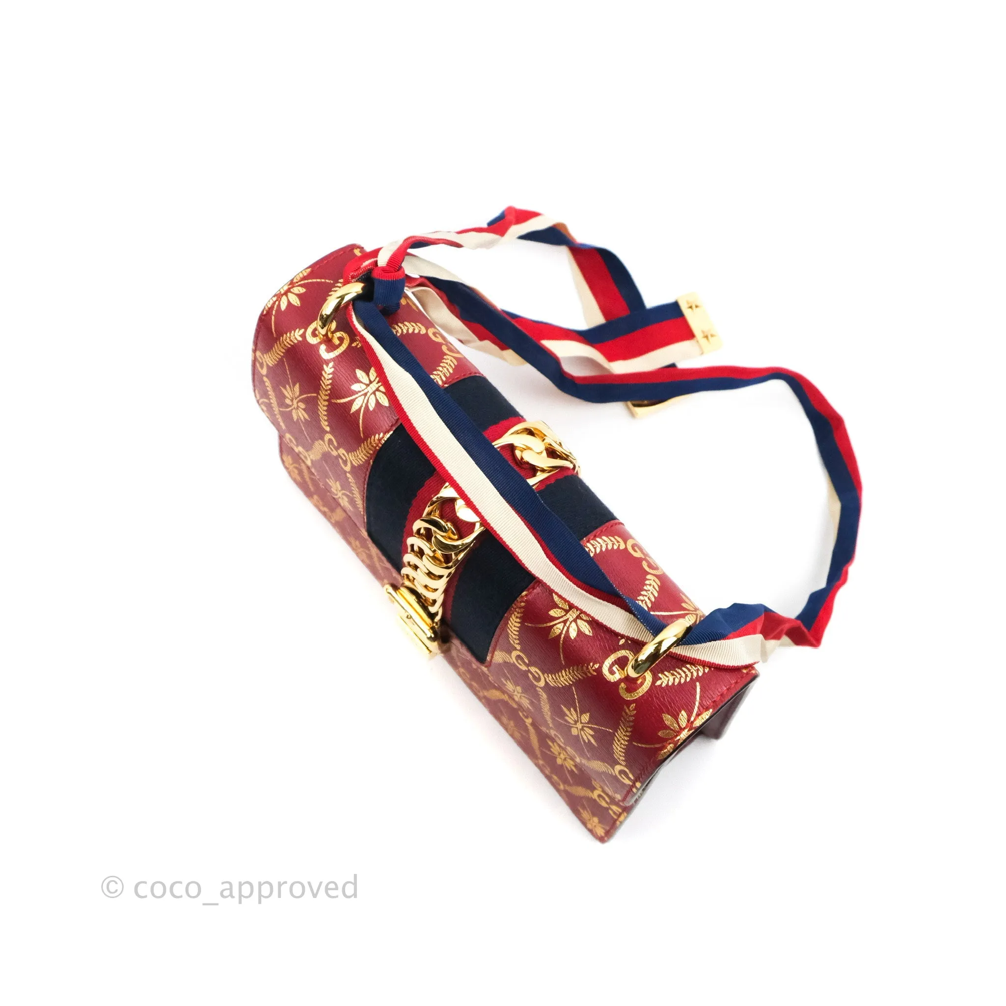 Gucci GG Sylvie Crossbody Bag Red Calfskin