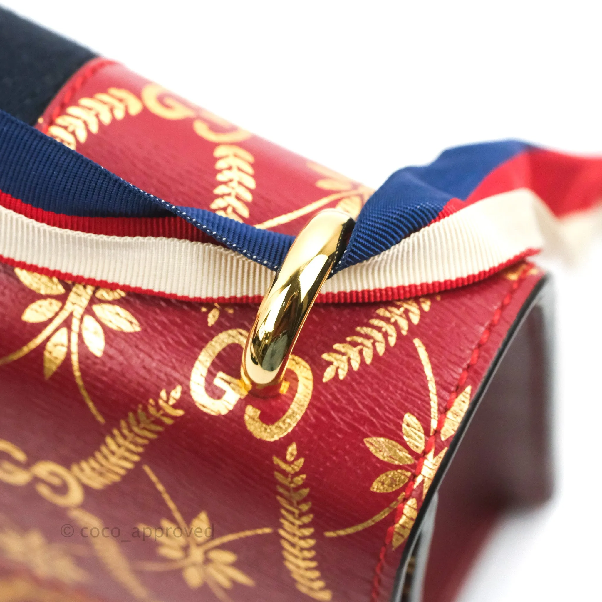 Gucci GG Sylvie Crossbody Bag Red Calfskin