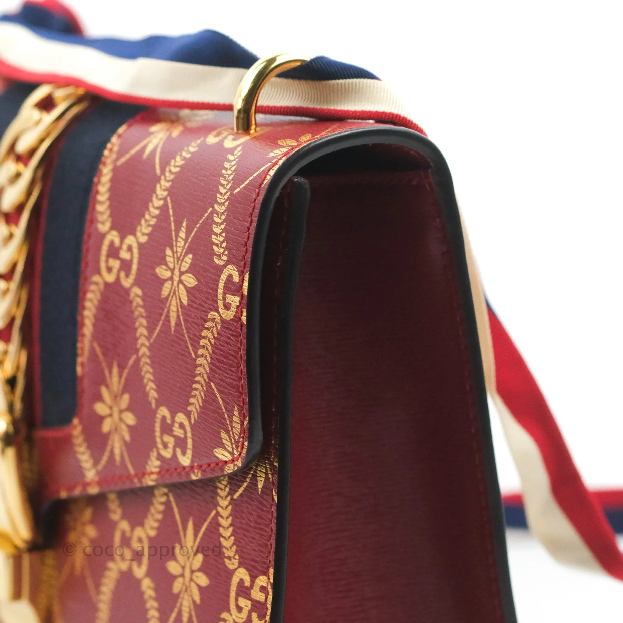 Gucci GG Sylvie Crossbody Bag Red Calfskin