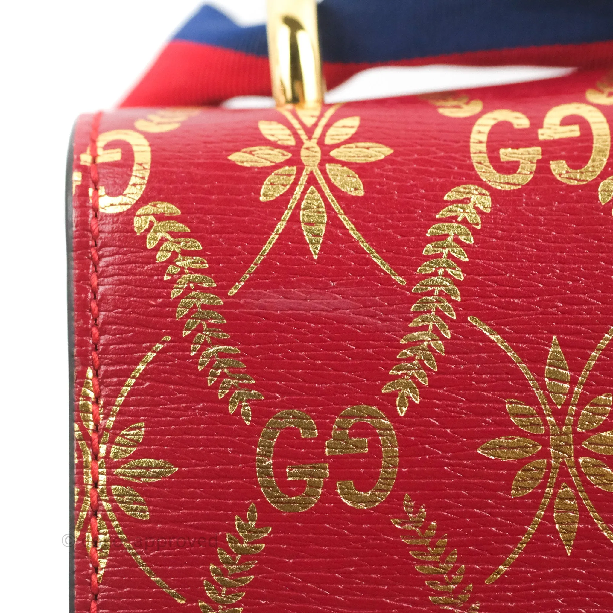 Gucci GG Sylvie Crossbody Bag Red Calfskin