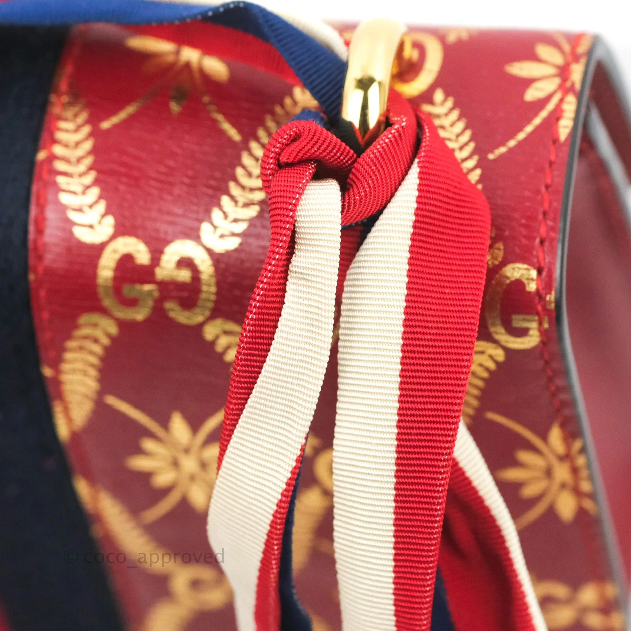 Gucci GG Sylvie Crossbody Bag Red Calfskin
