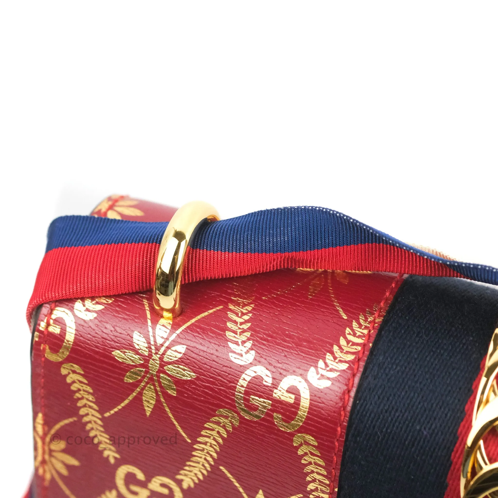 Gucci GG Sylvie Crossbody Bag Red Calfskin
