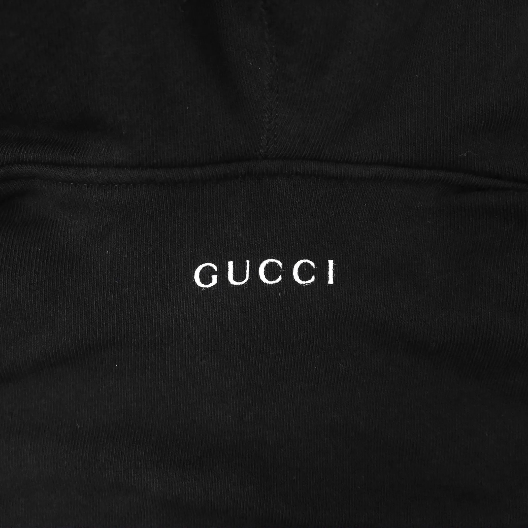 Gucci Hollywood Babylon Cropped Hoodie Black