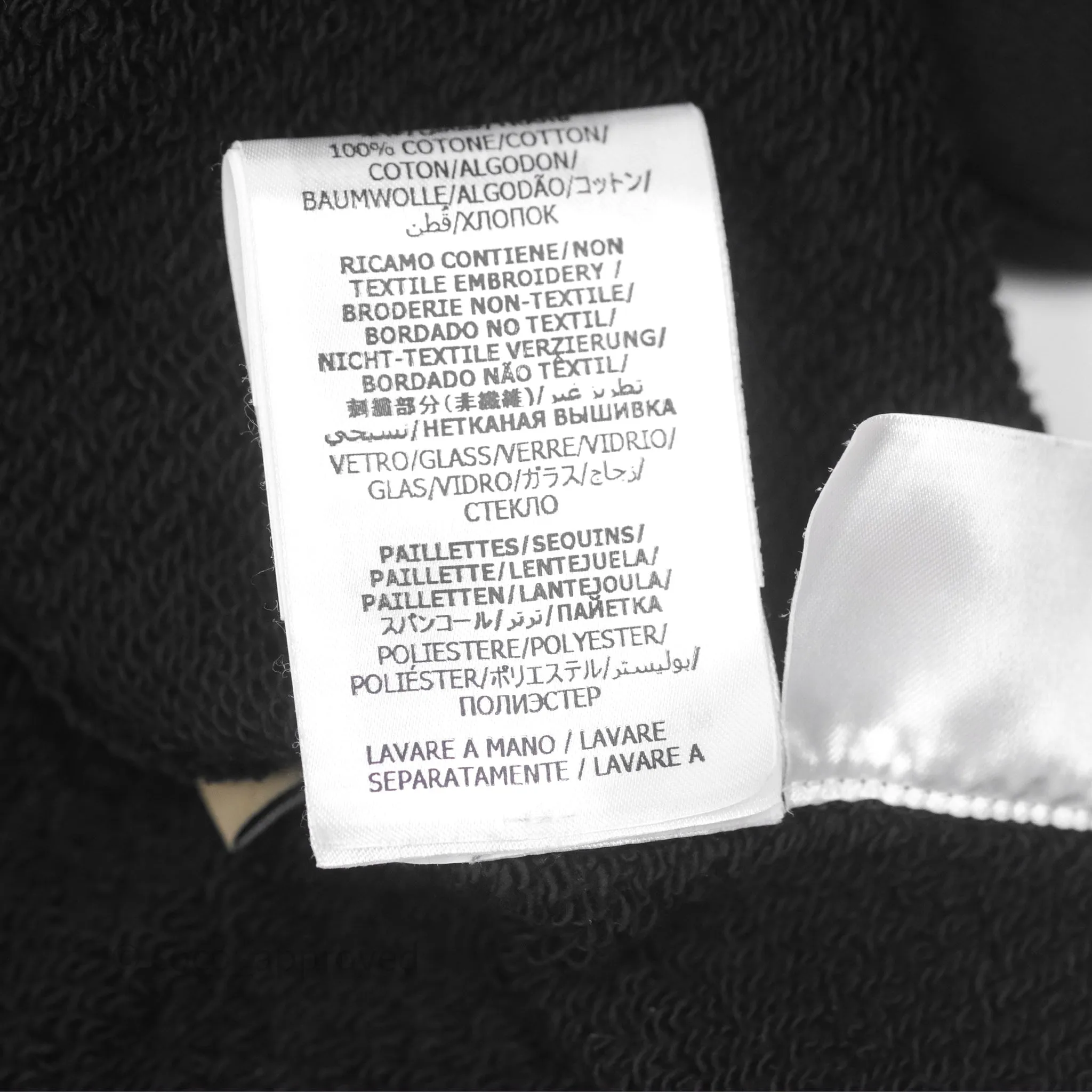 Gucci Hollywood Babylon Cropped Hoodie Black