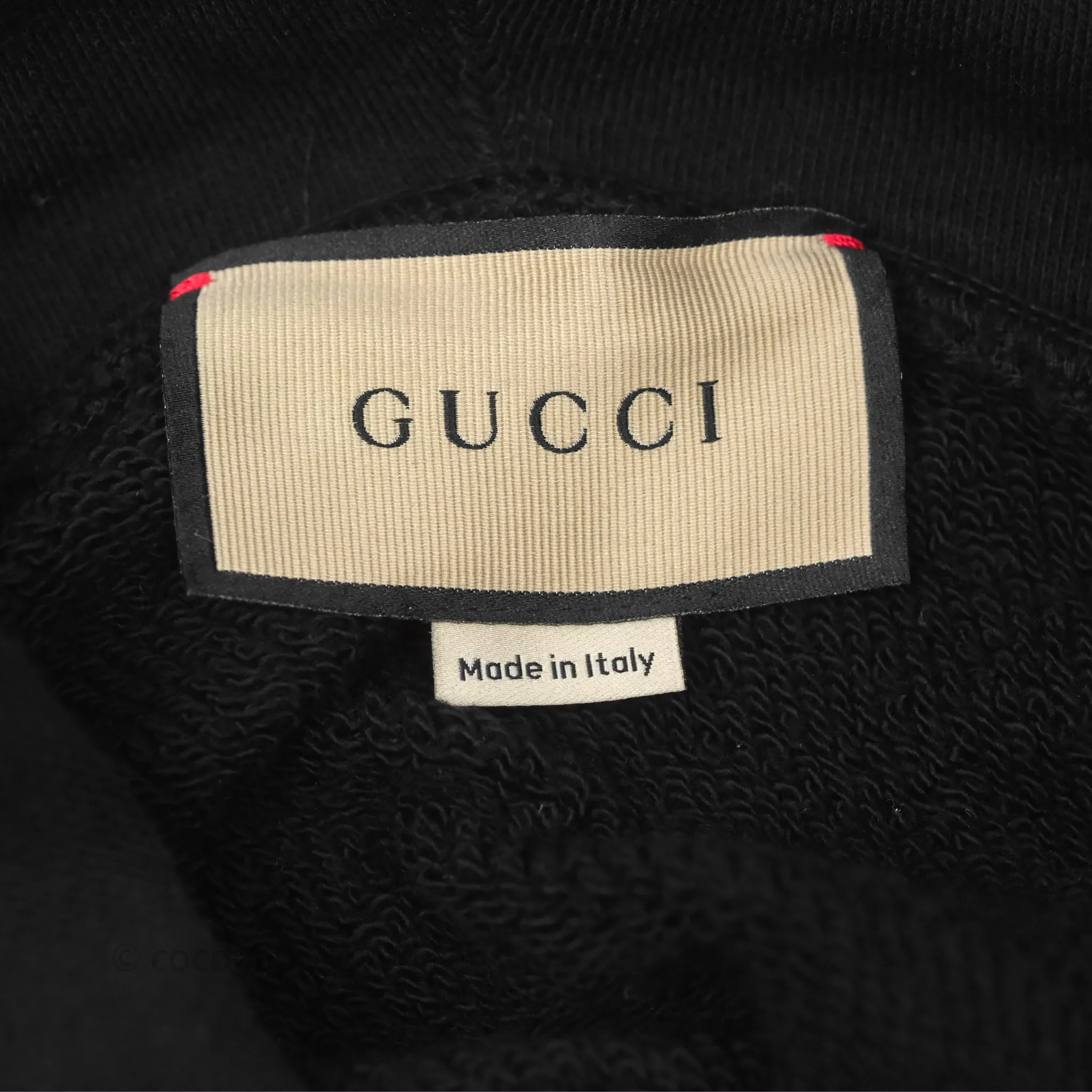 Gucci Hollywood Babylon Cropped Hoodie Black