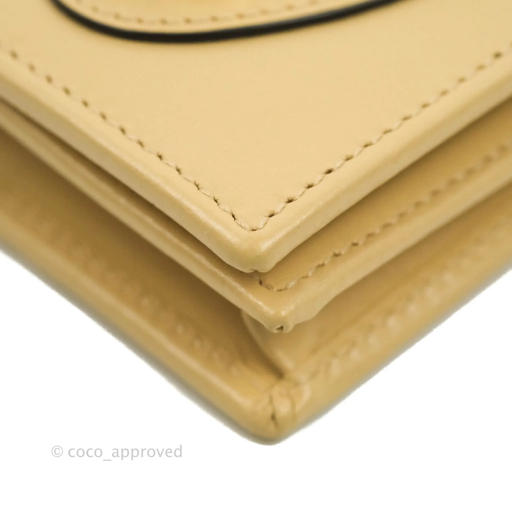 Gucci Horsebit 1955 Card Case Wallet Beige