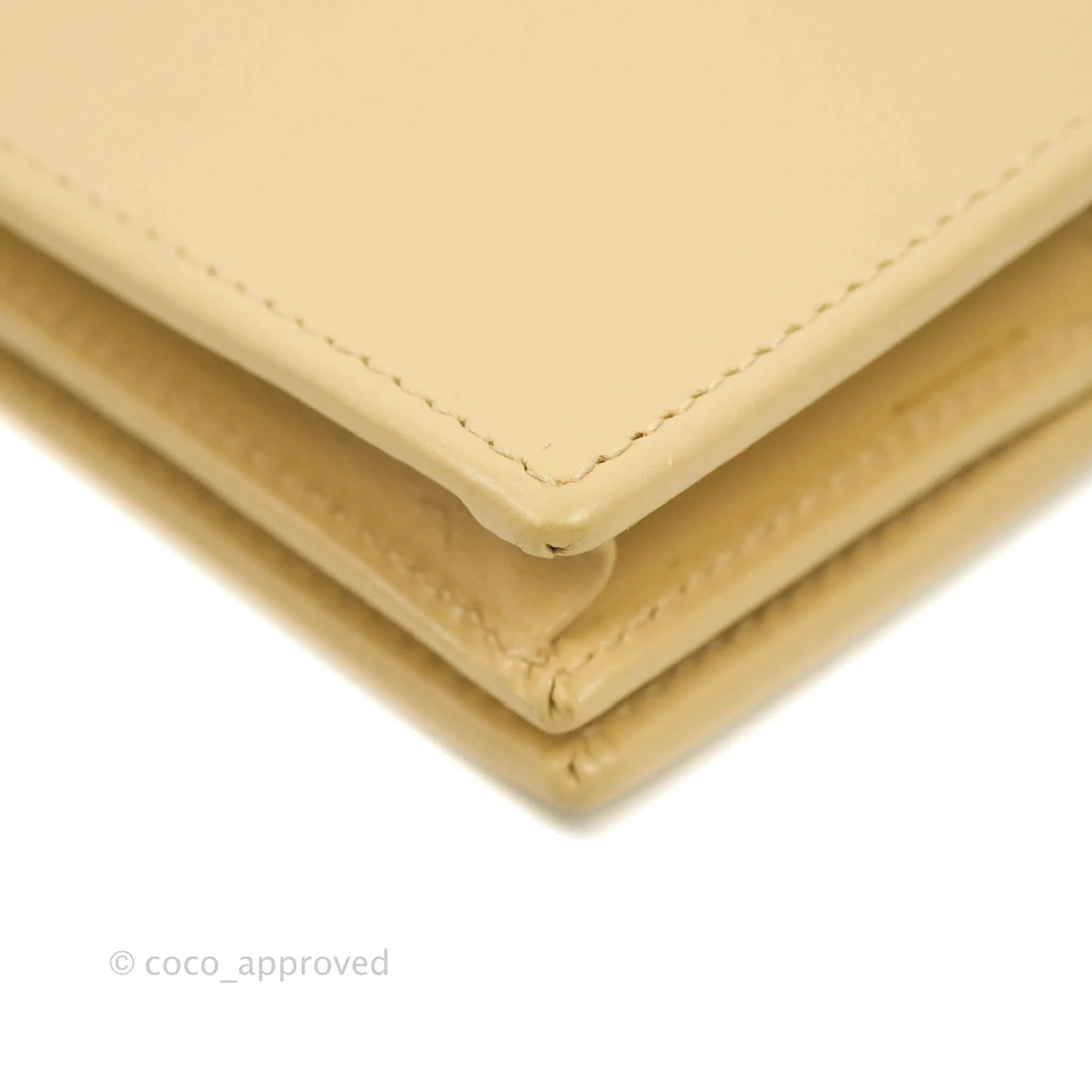 Gucci Horsebit 1955 Card Case Wallet Beige