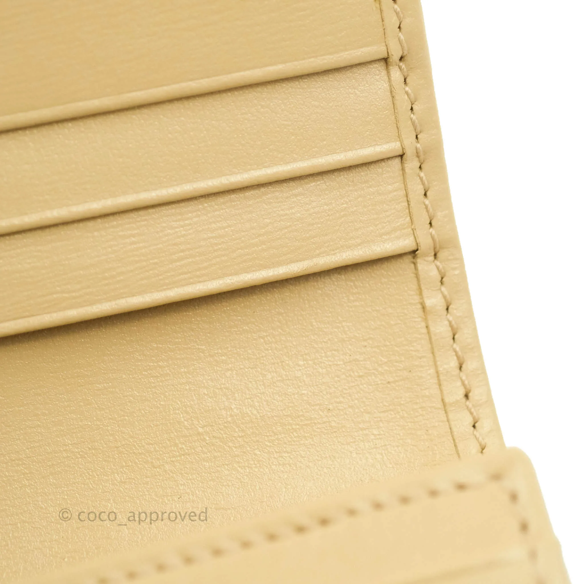 Gucci Horsebit 1955 Card Case Wallet Beige