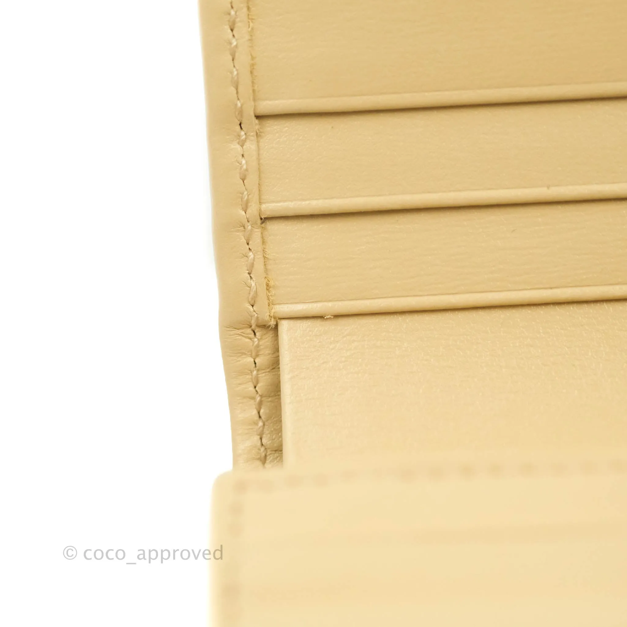 Gucci Horsebit 1955 Card Case Wallet Beige