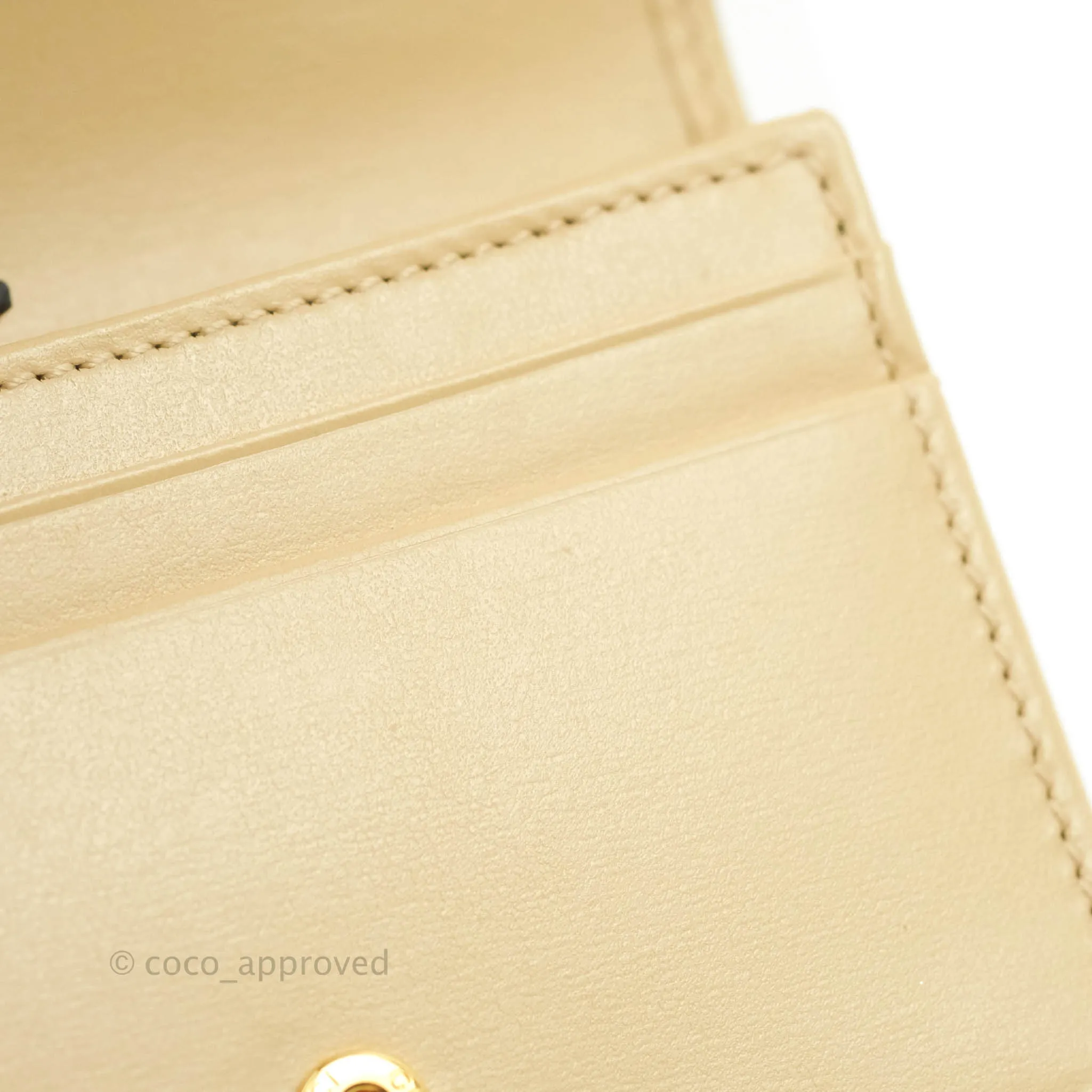Gucci Horsebit 1955 Card Case Wallet Beige
