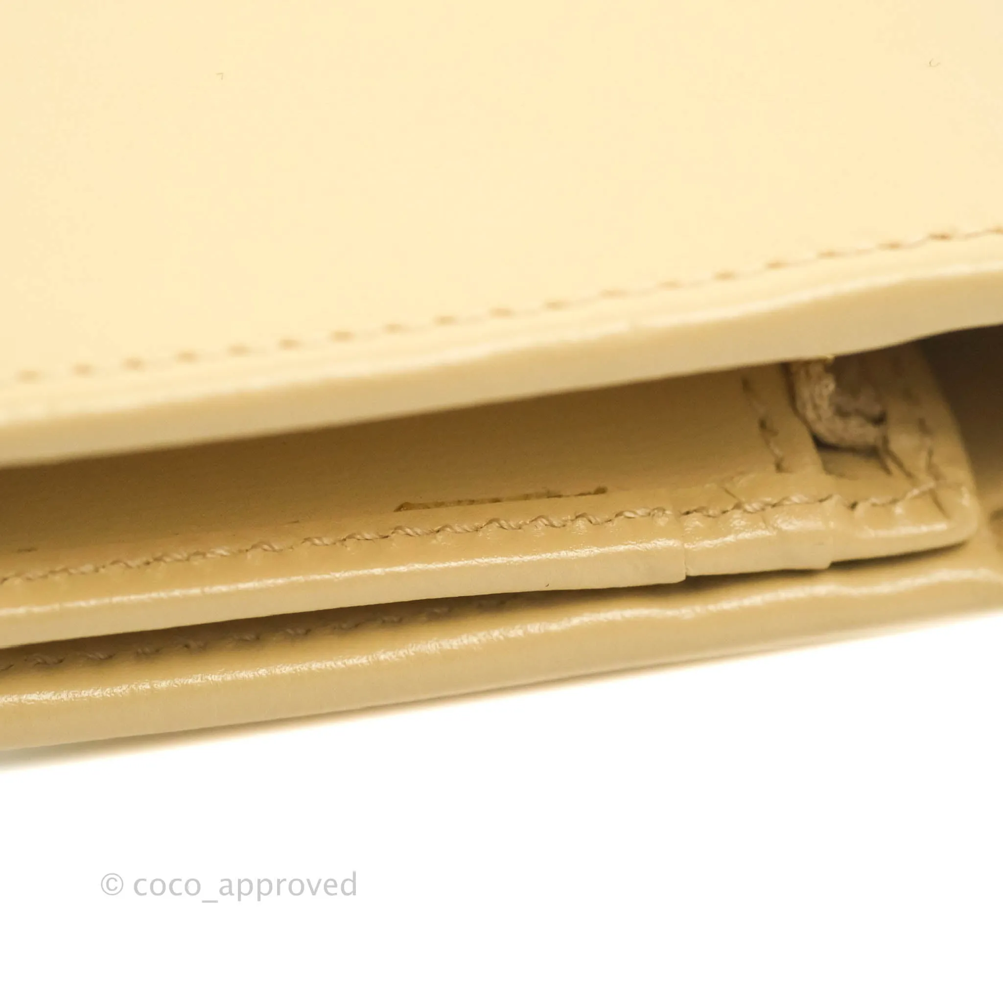 Gucci Horsebit 1955 Card Case Wallet Beige