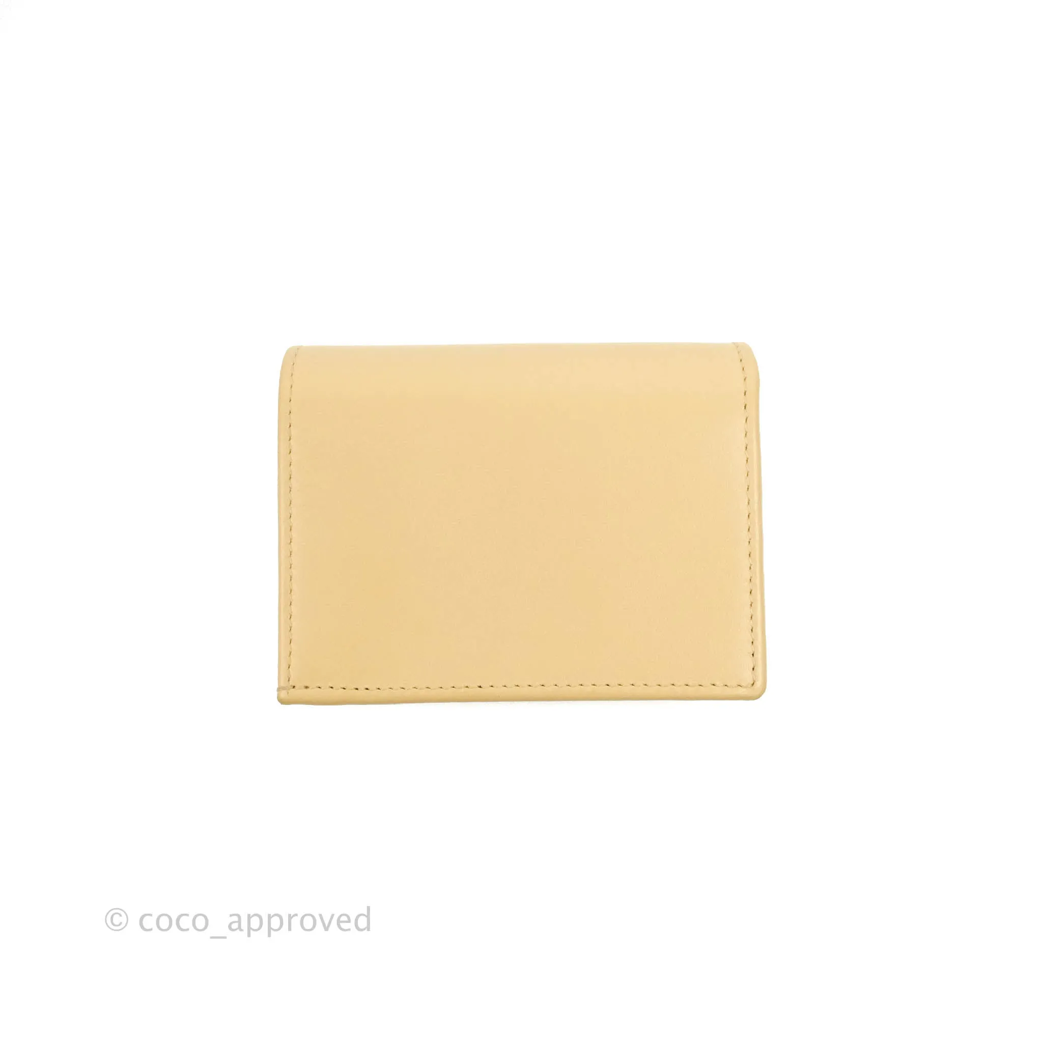 Gucci Horsebit 1955 Card Case Wallet Beige