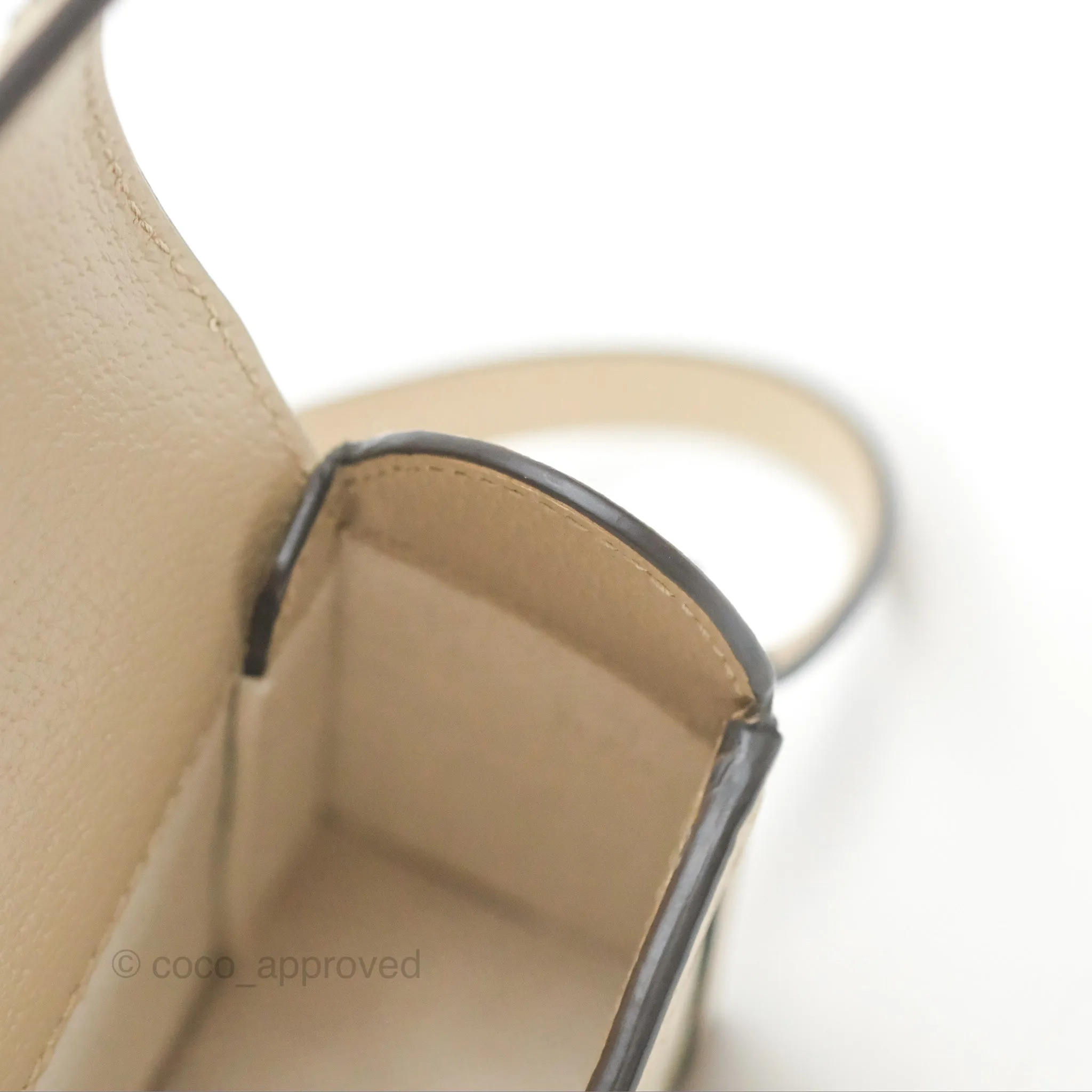 Gucci Horsebit 1955 Mini Bag Beige/White GG Supreme Canvas