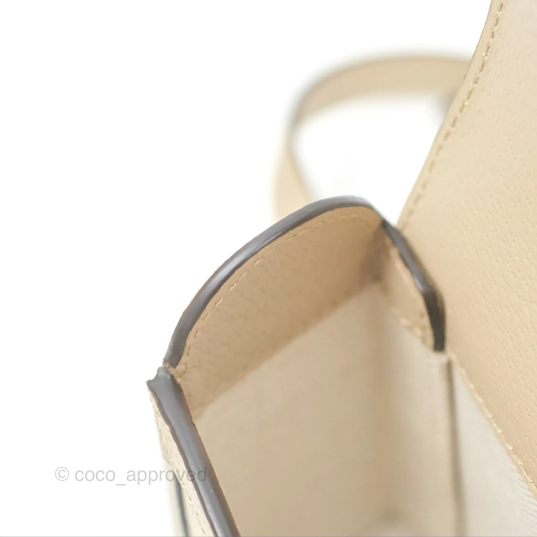 Gucci Horsebit 1955 Mini Bag Beige/White GG Supreme Canvas