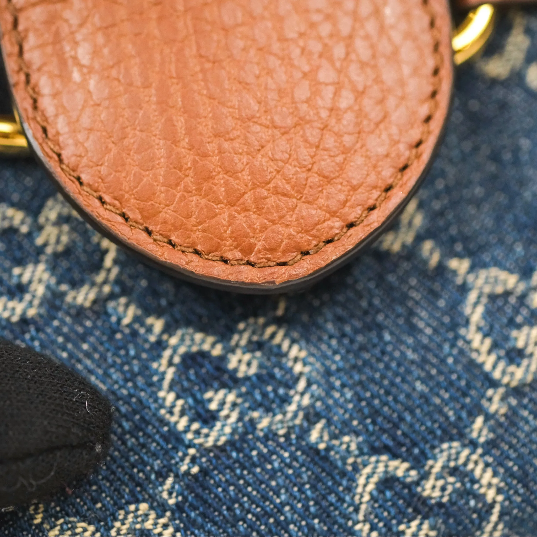 Gucci Horsebit 1955 Mini Bag GG Denim/ Brown Leather