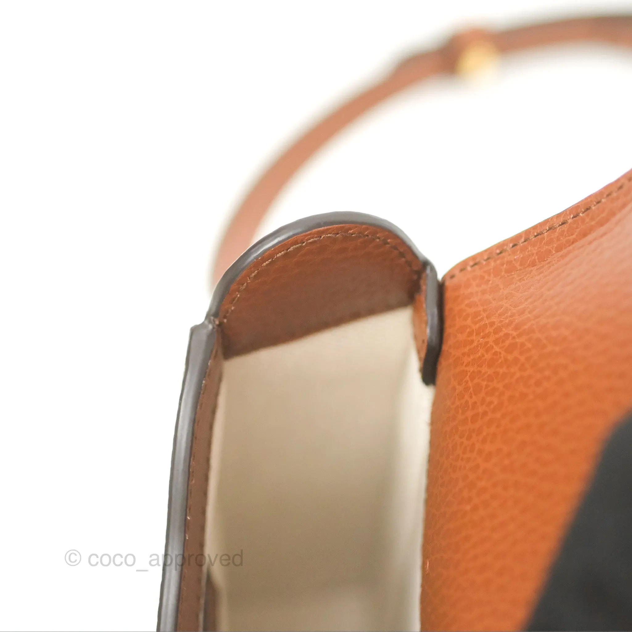 Gucci Horsebit 1955 Mini Bag GG Denim/ Brown Leather