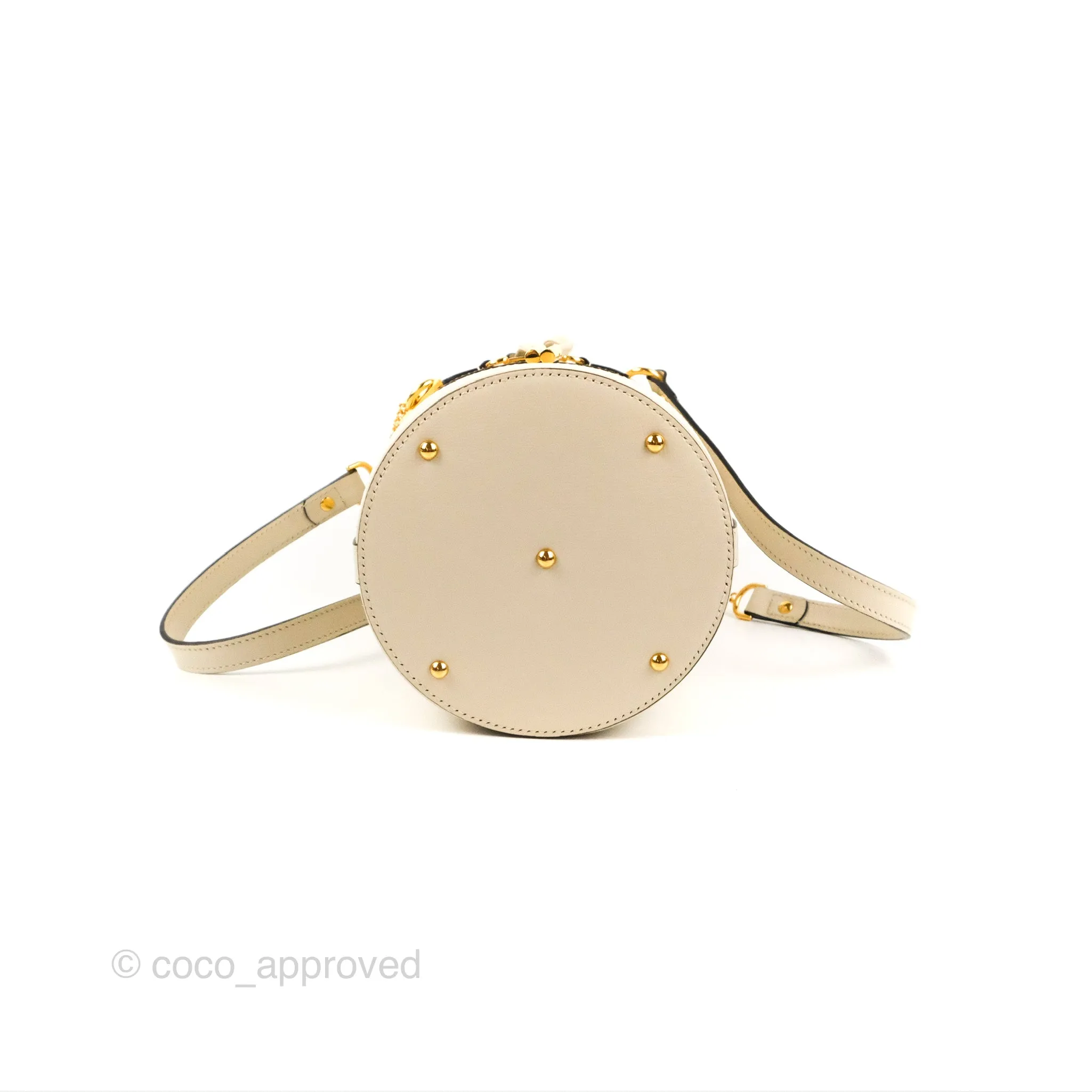 Gucci Horsebit 1955 Small Bucket Bag Cream