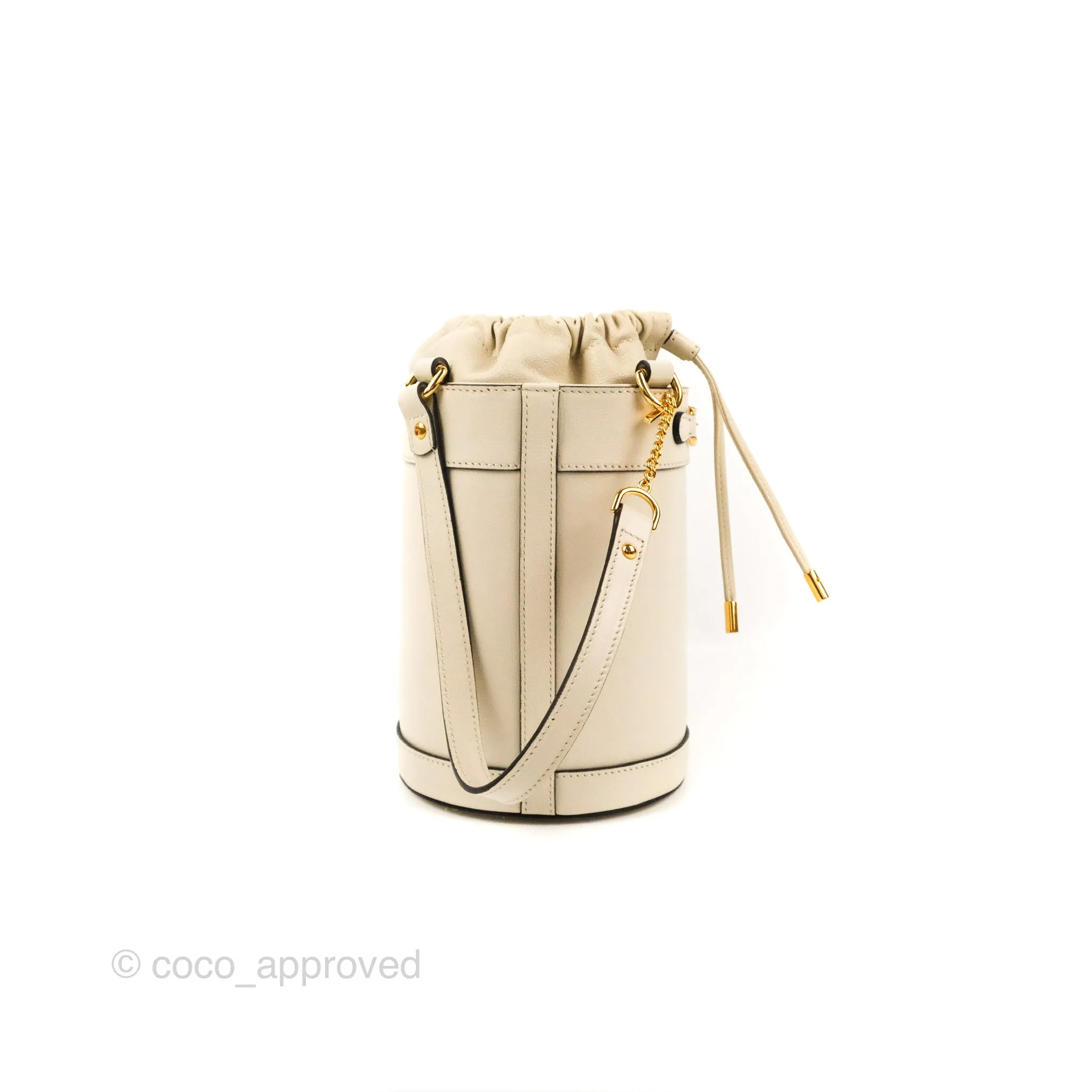 Gucci Horsebit 1955 Small Bucket Bag Cream
