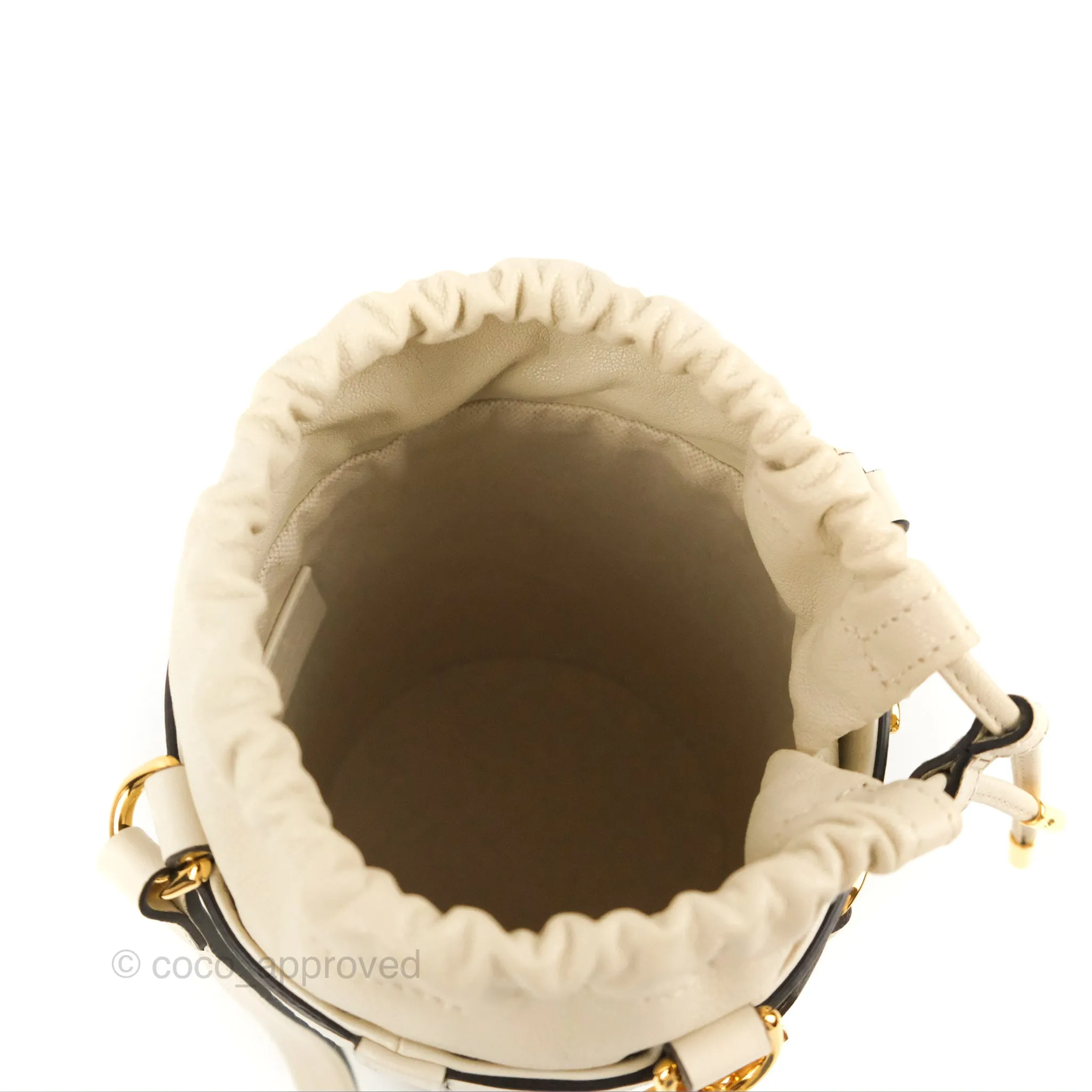 Gucci Horsebit 1955 Small Bucket Bag Cream